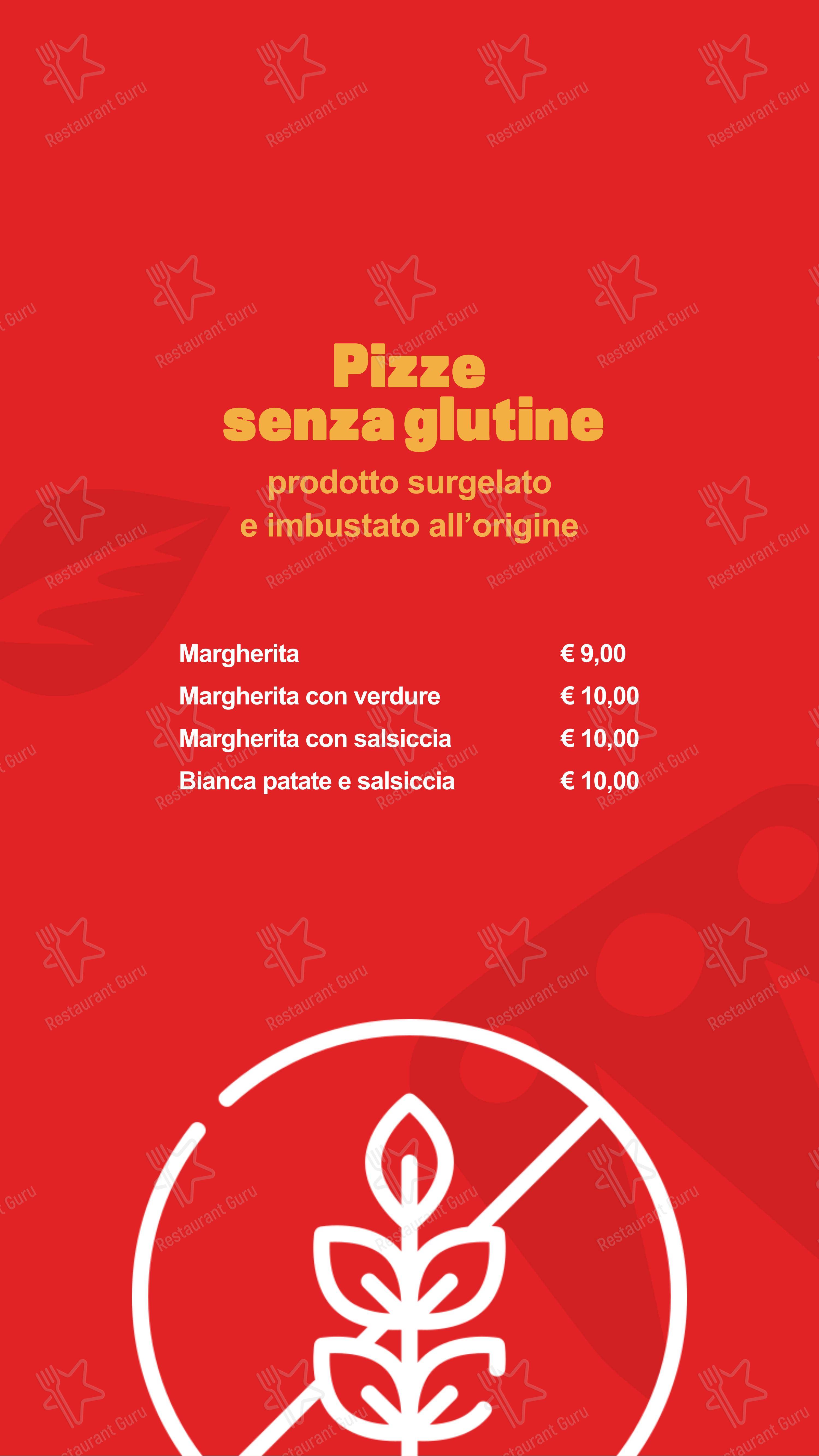 Menu per La Pizza a Casa tiburtina in Roma