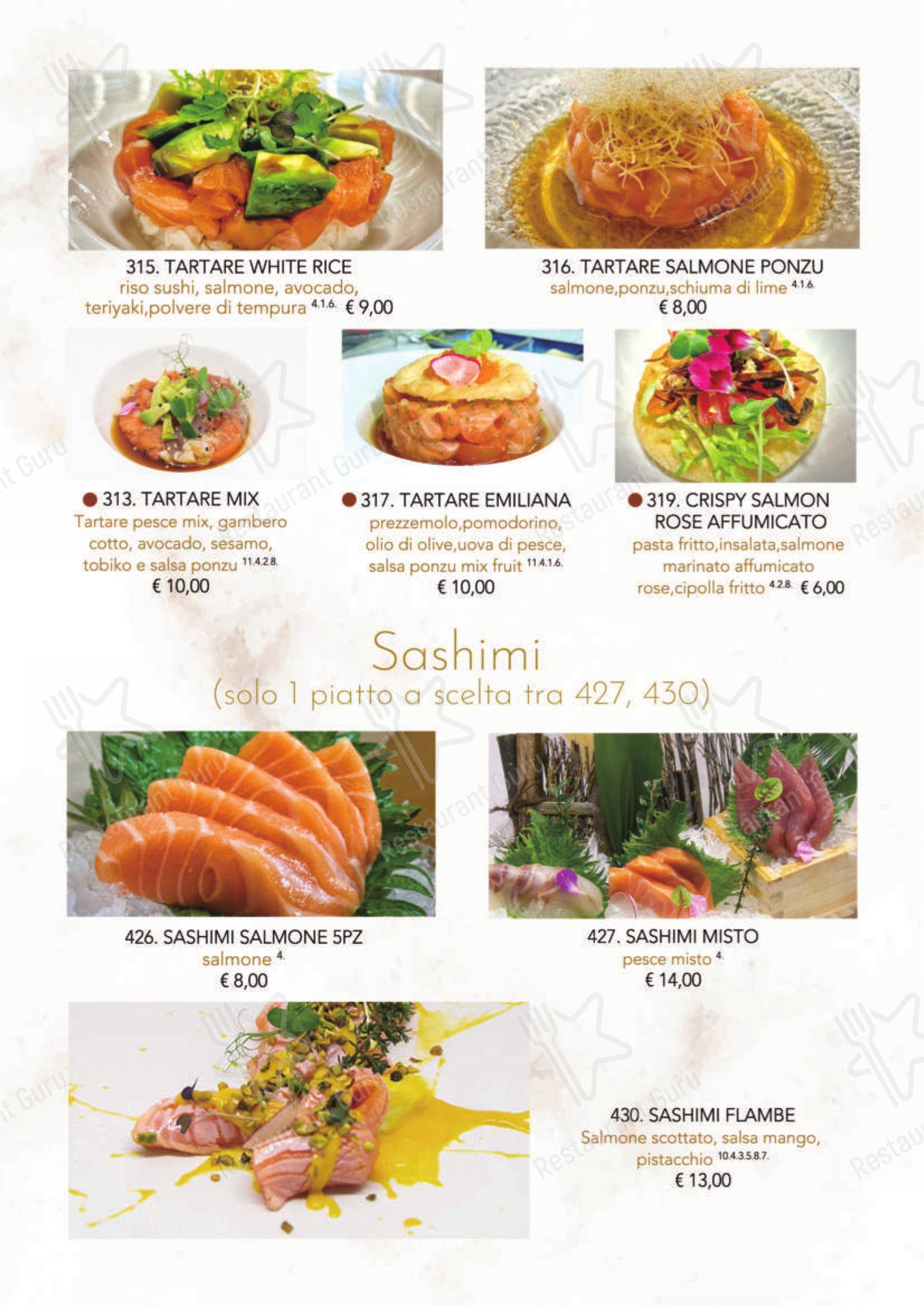 菜单 per Modo Fusion Restaurant in Gallarate