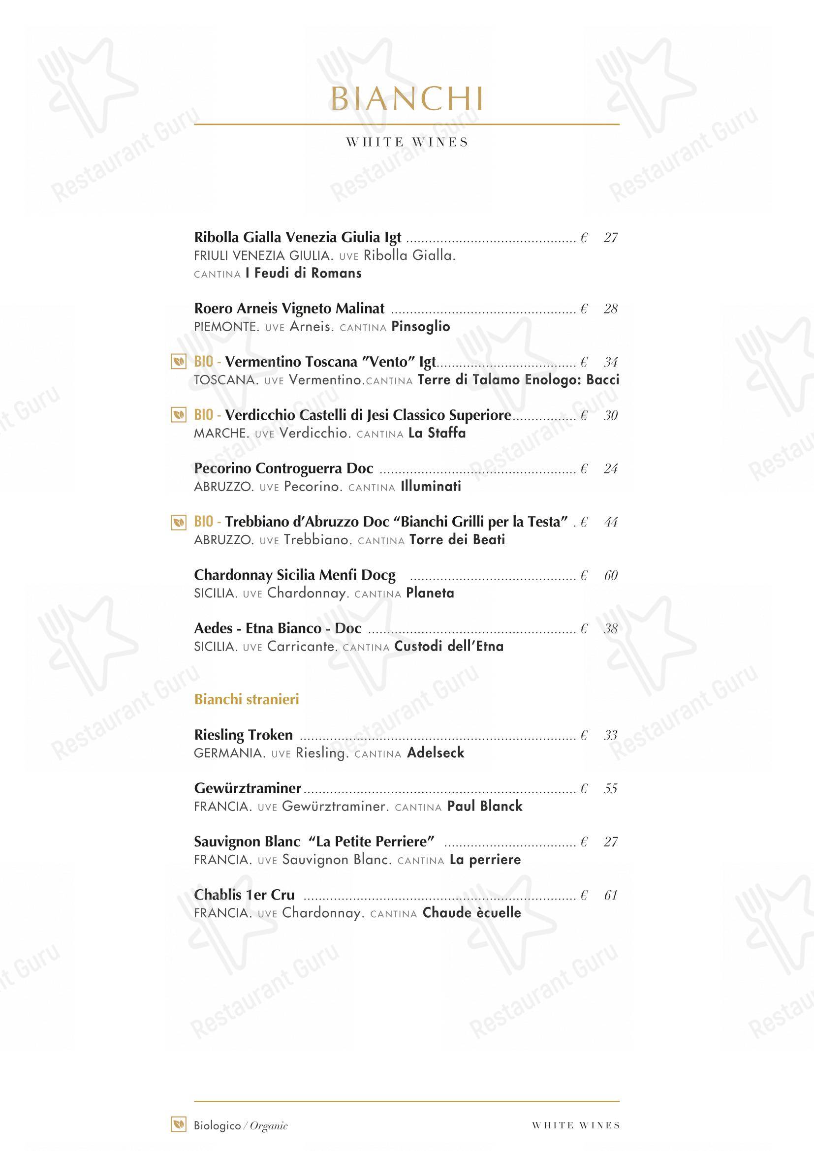 Основное меню per Ristorante Pesciolino ristorante
