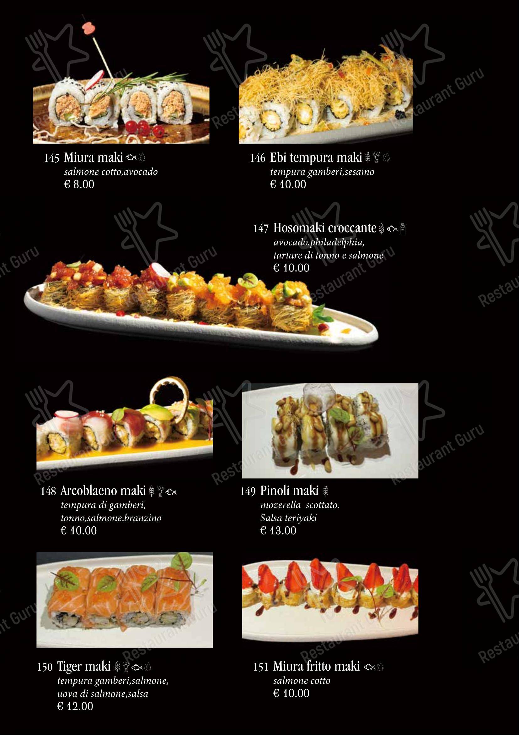 Menu bar per Ristorante Giapponese Tao ristorante