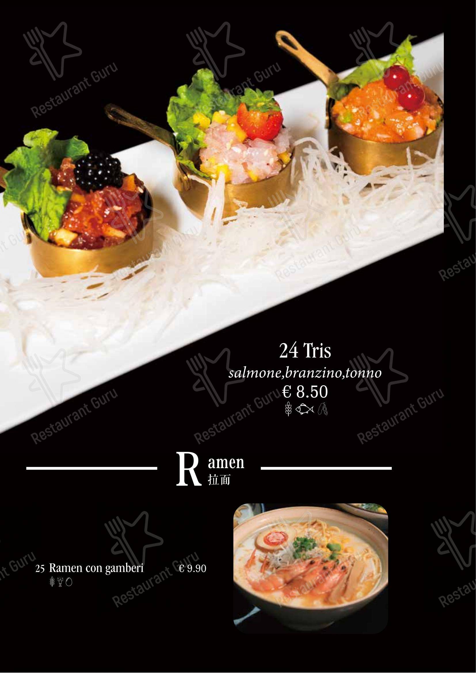 Menu bar per Ristorante Giapponese Tao ristorante