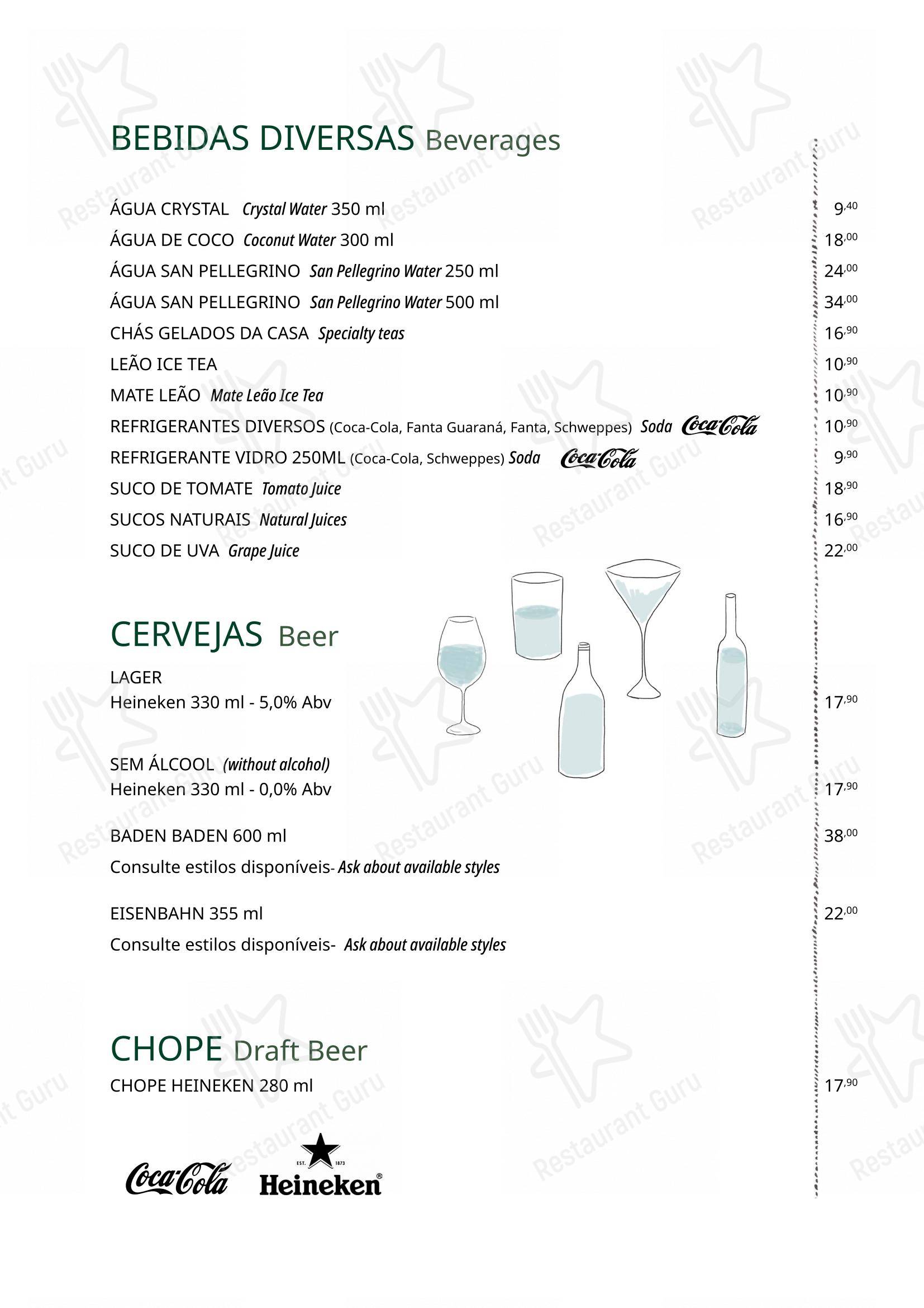 Ráscal Higienópolis - Lunch Menu