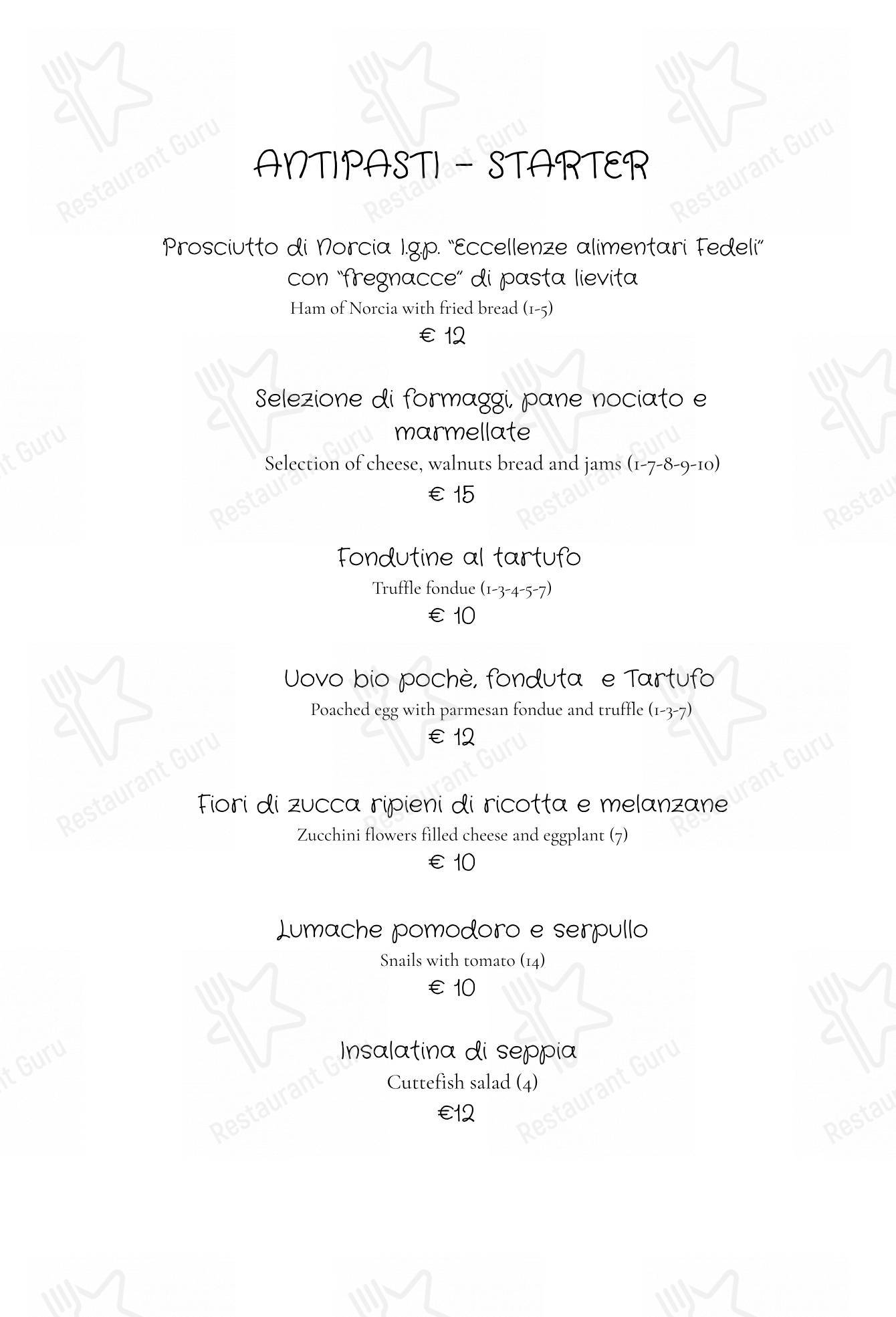 Menu per Ristorante Del Mercato ristorante