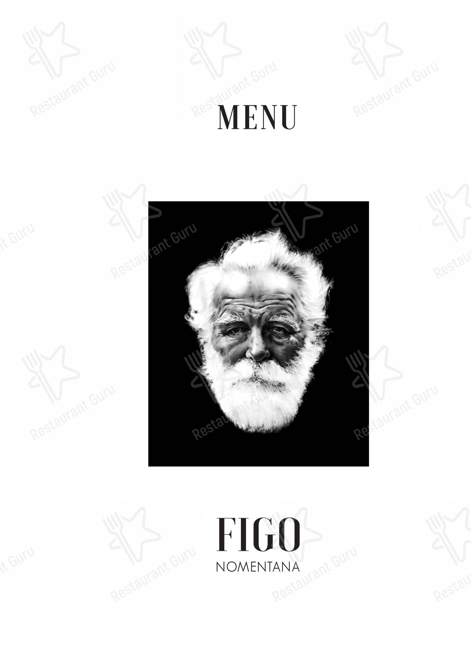Menu per Ristorante Figo Nomentana ristorante