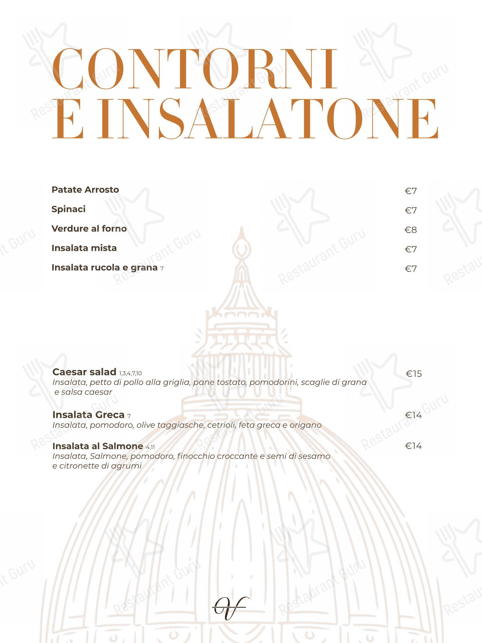 Menu per Ristorante IL VOLO Steakhouse in Firenze