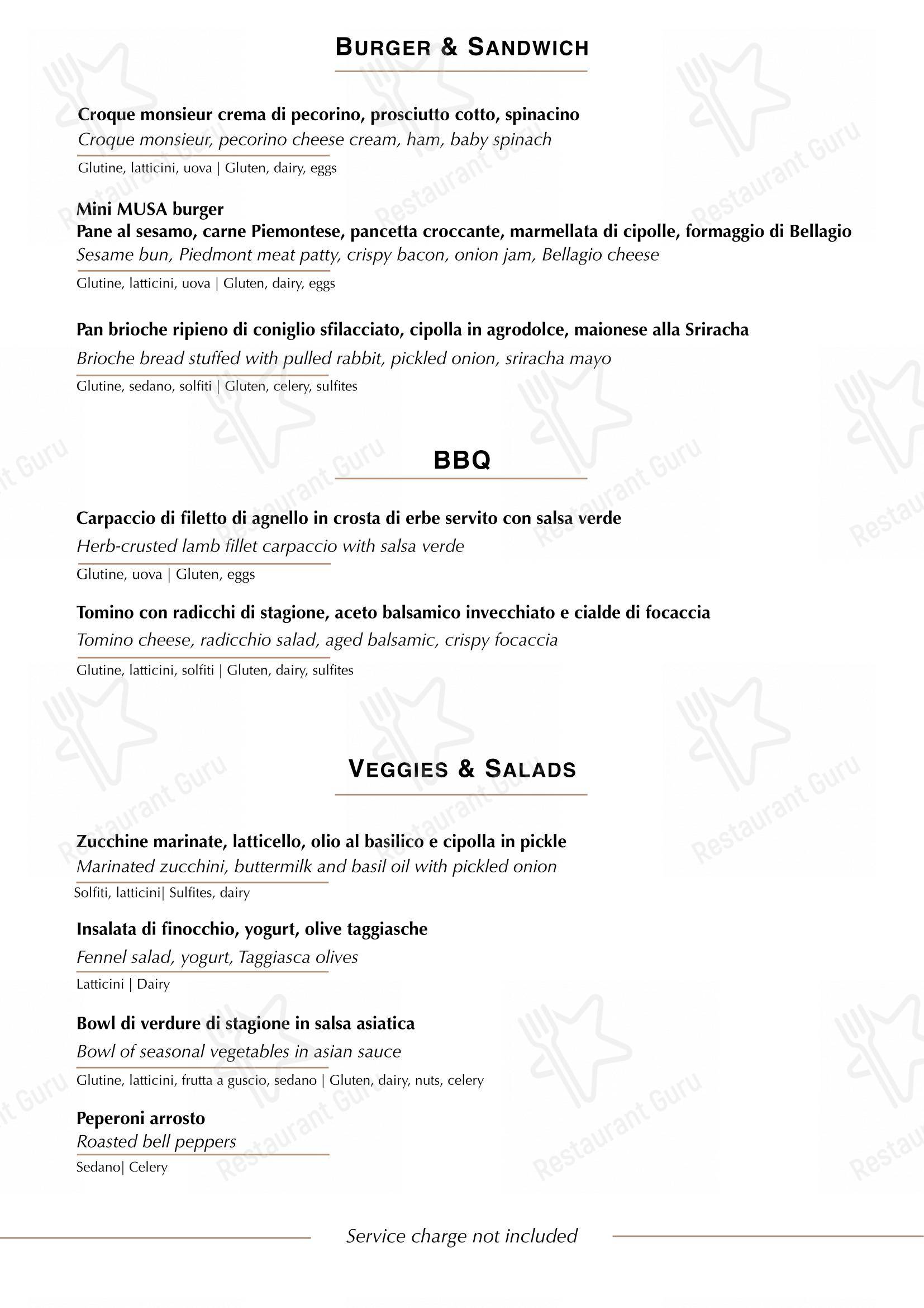 Roteo in Sala Comacina - Menu bar