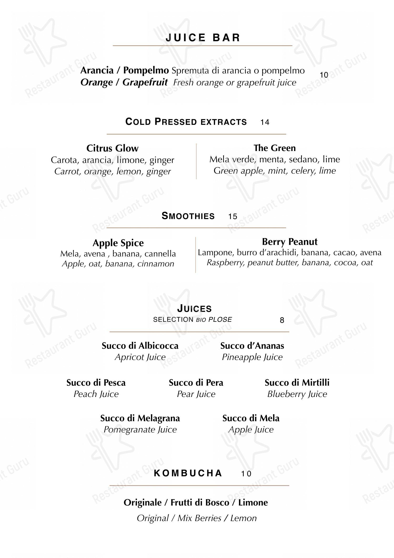 Roteo in Sala Comacina - Menu