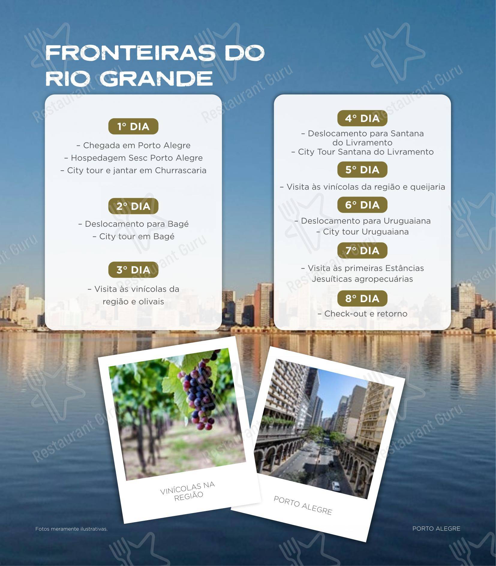 Основное меню para SESC Centro Histórico em Porto Alegre