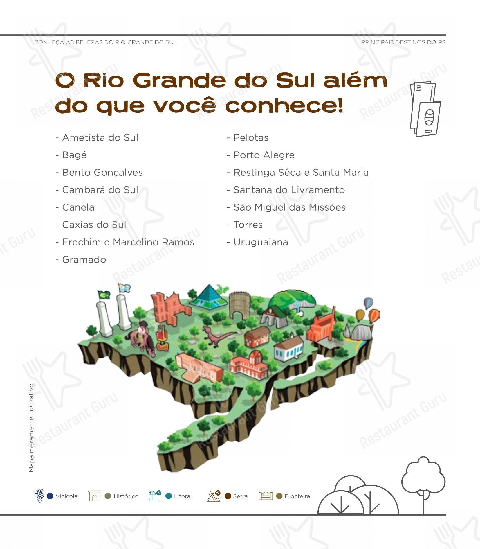 SESC Centro Histórico em Porto Alegre - Основное меню