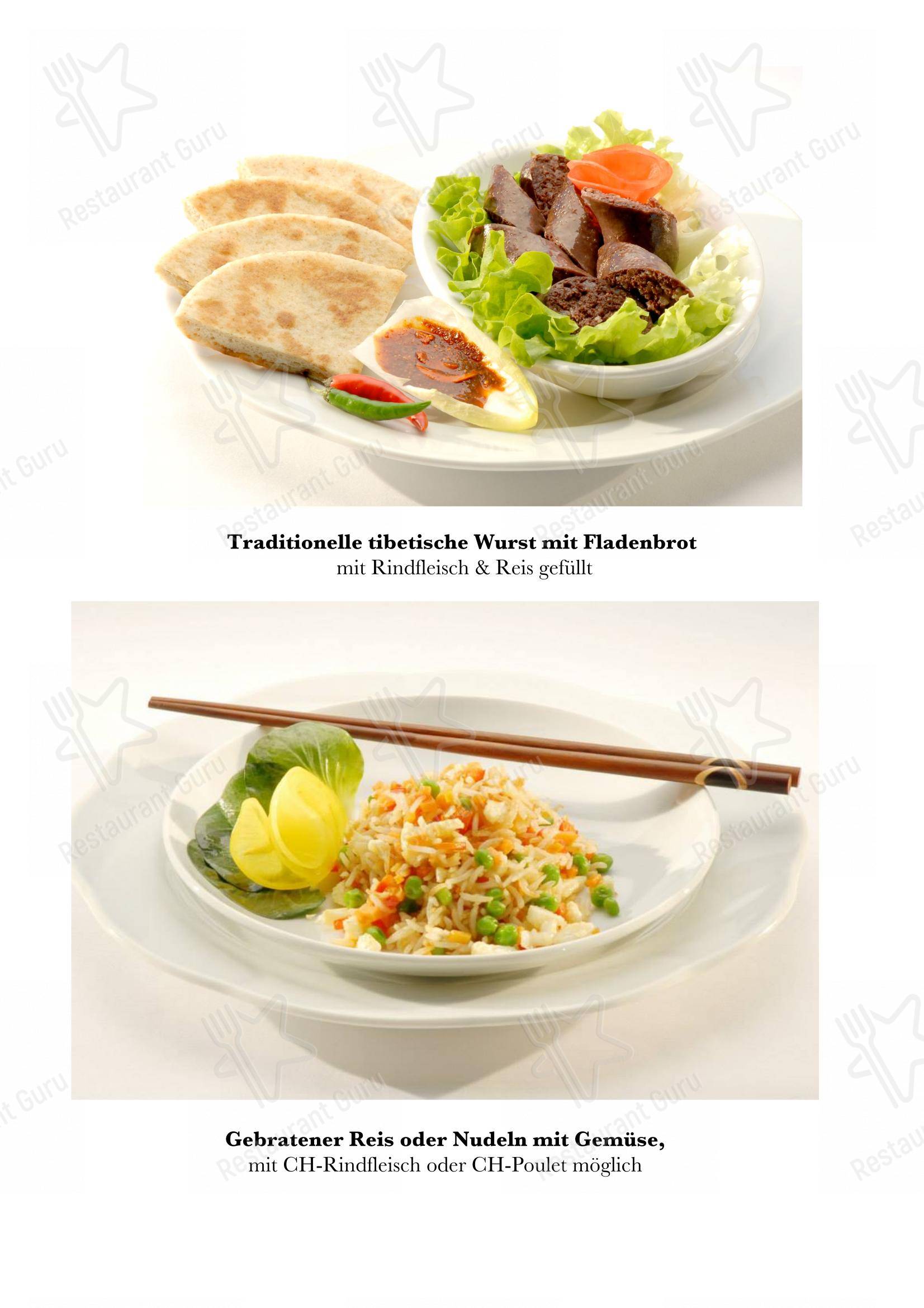 Menu per Shangrila Tibet Restaurant ristorante