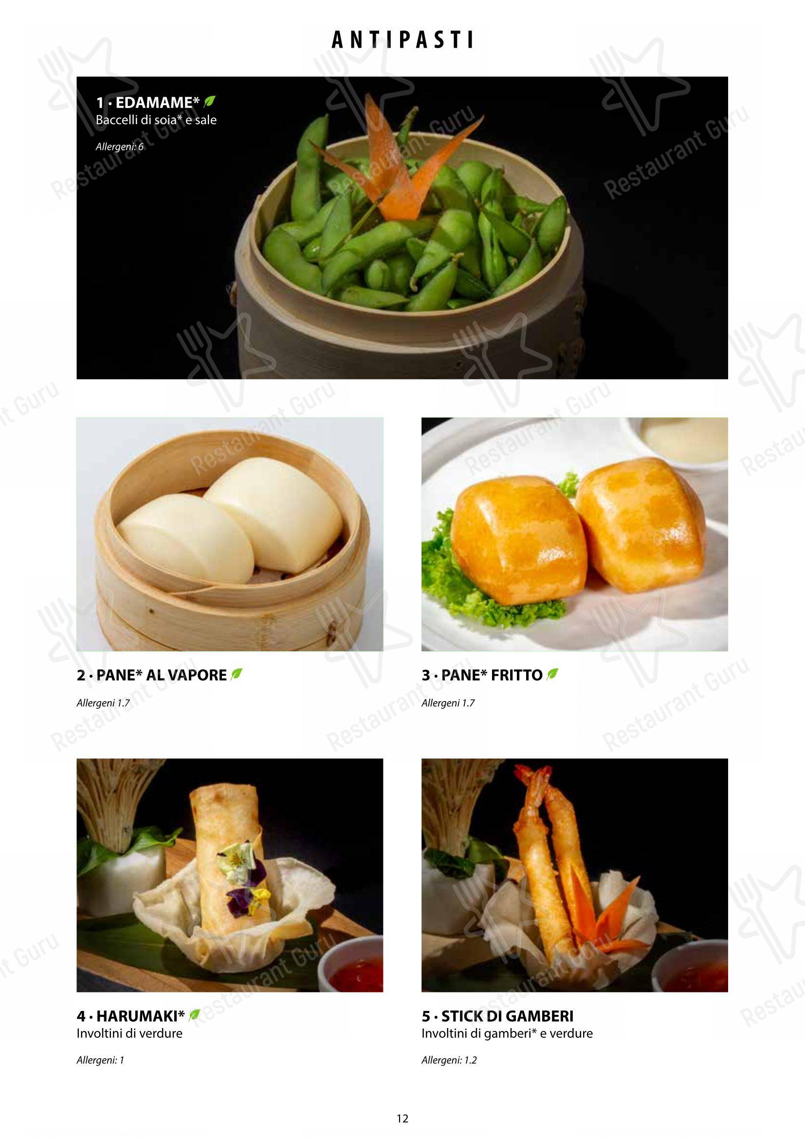Menu di Sushi City Como - Основное меню