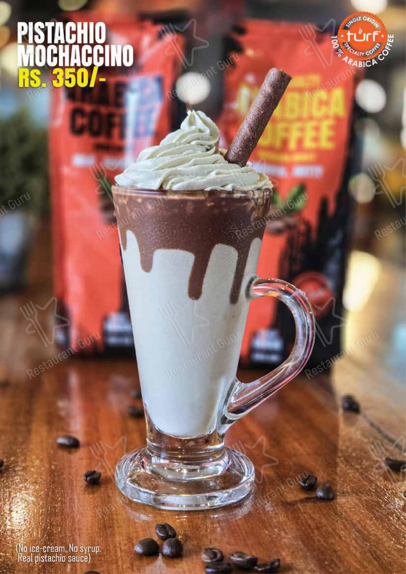 Menu for the Turf Cafe cafe