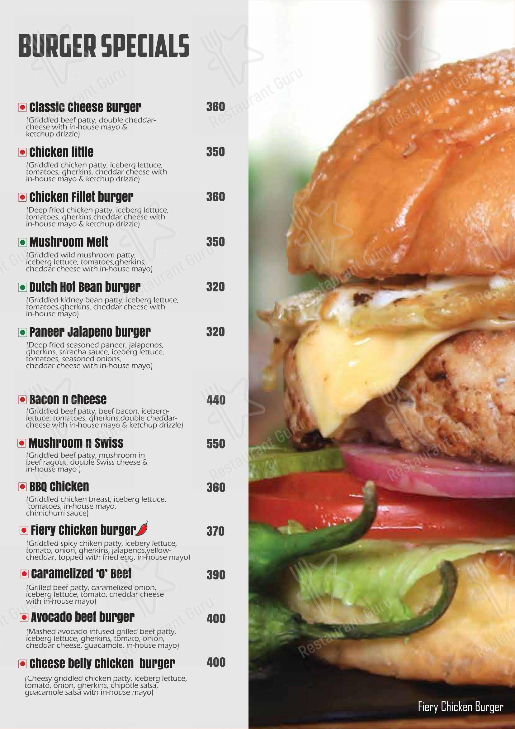 Turf Cafe in Thiruvananthapuram - Menu