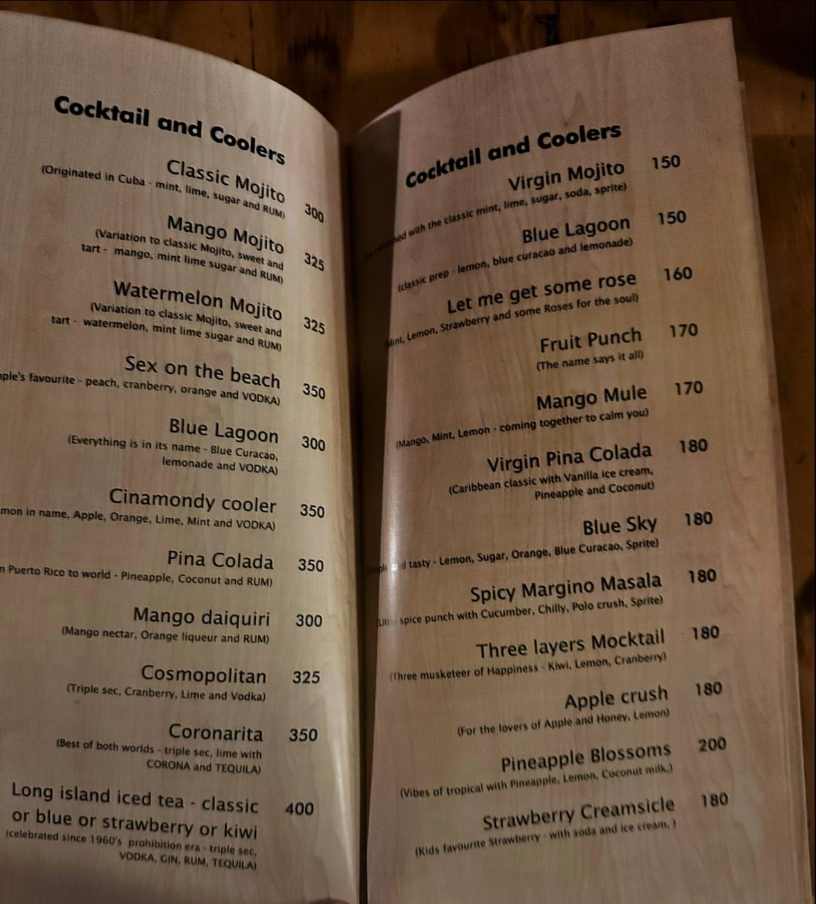 the sawmill cafe bar menu