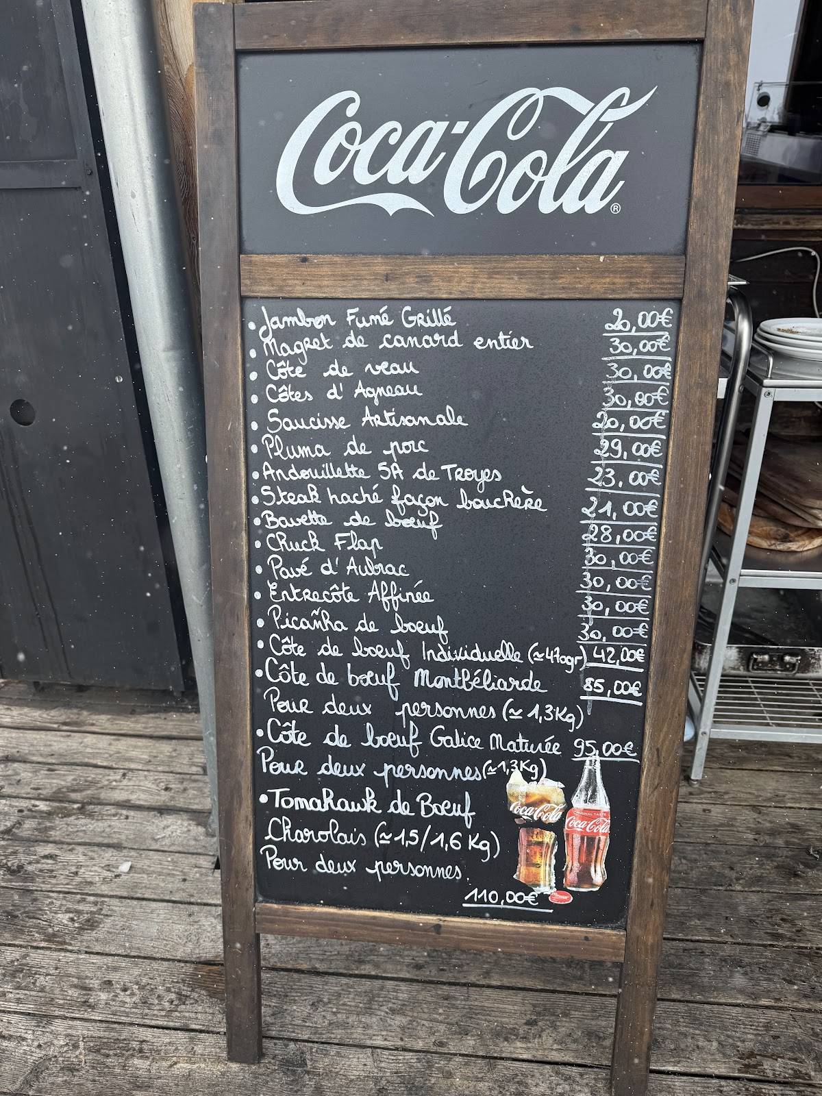 Menu de Restaurant d’altitude le Valbelle