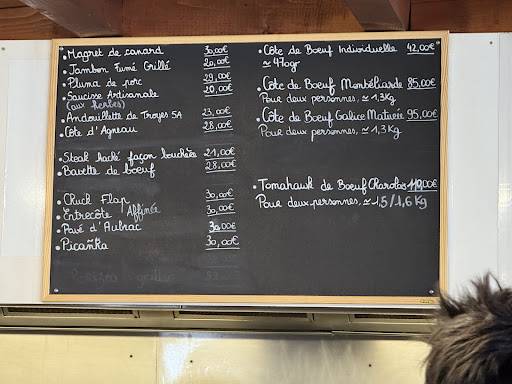 Menu de Restaurant d’altitude le Valbelle