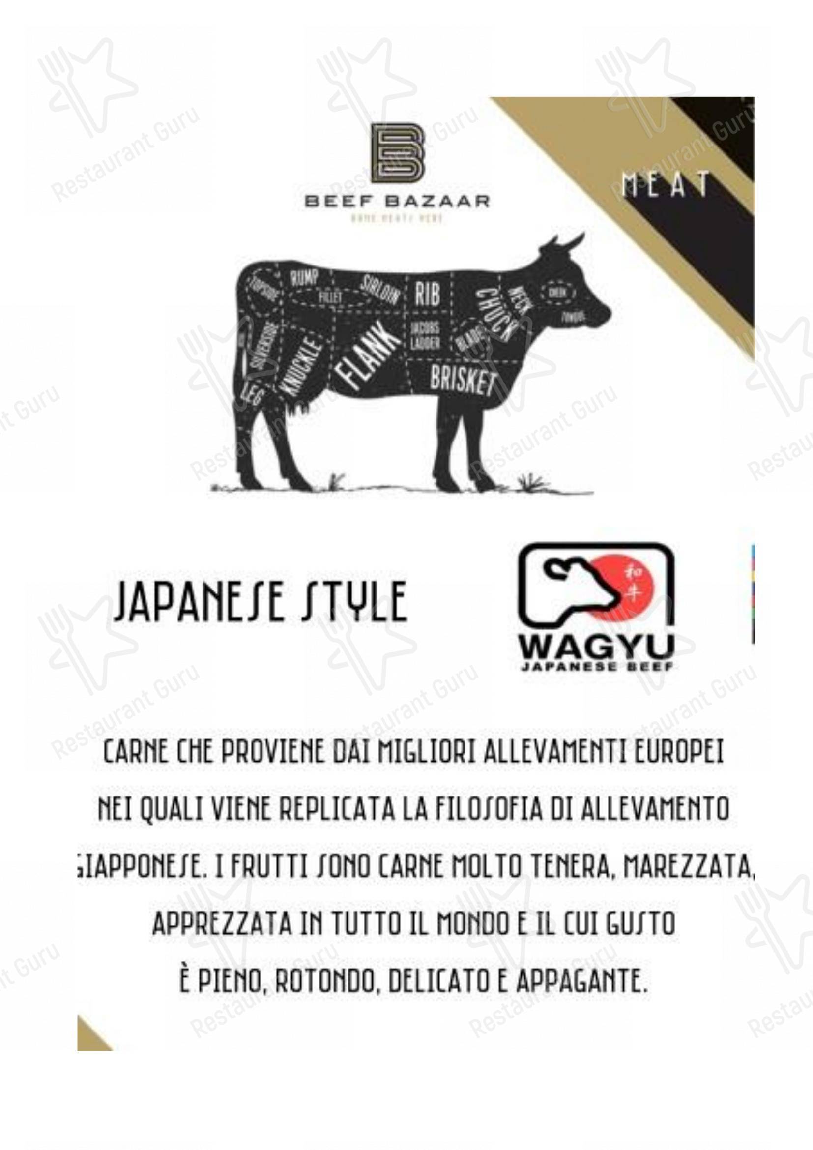 Beef Bazaar in Roma - Коктейльная карта