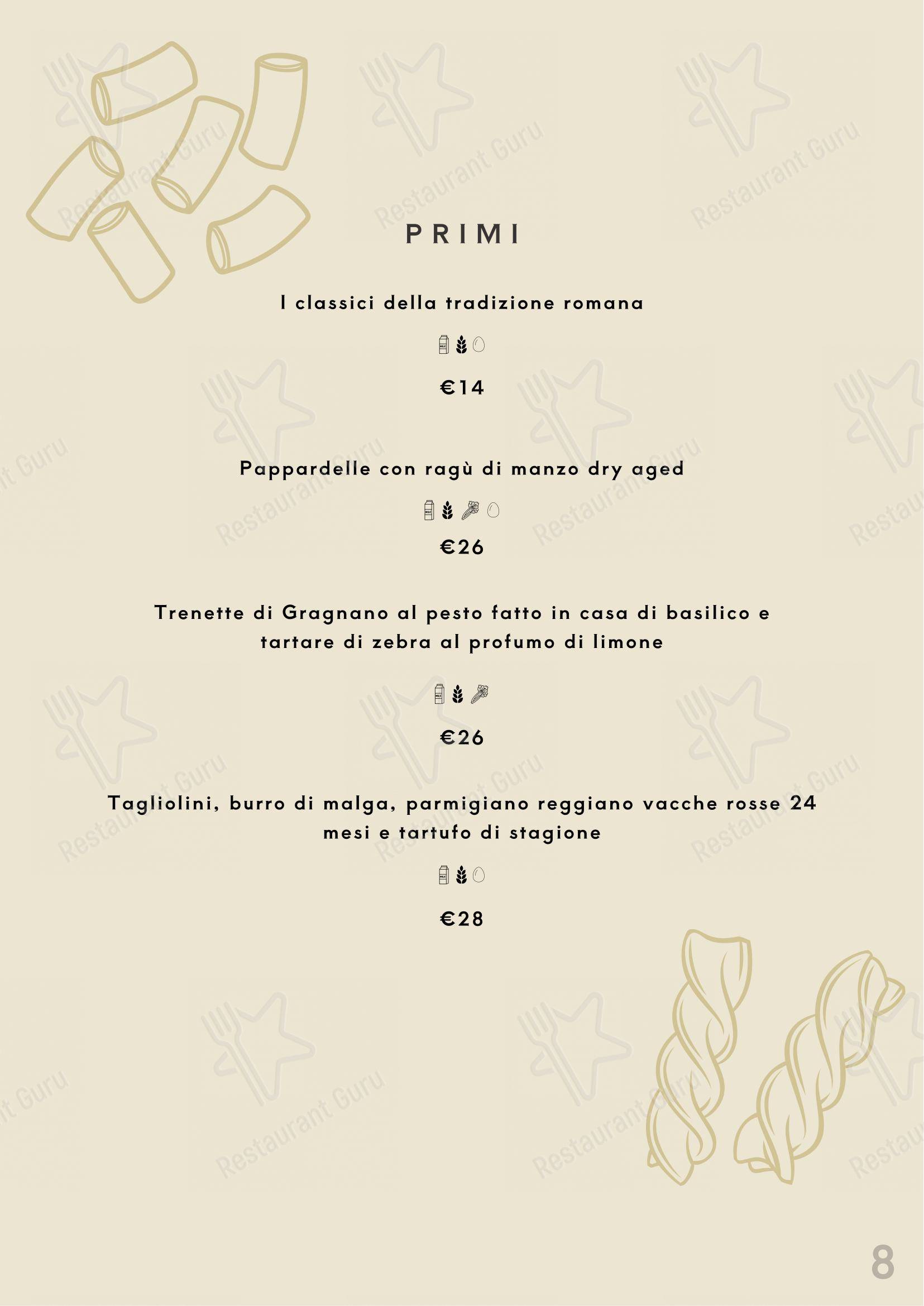 Menu per Beef Bazaar in Roma