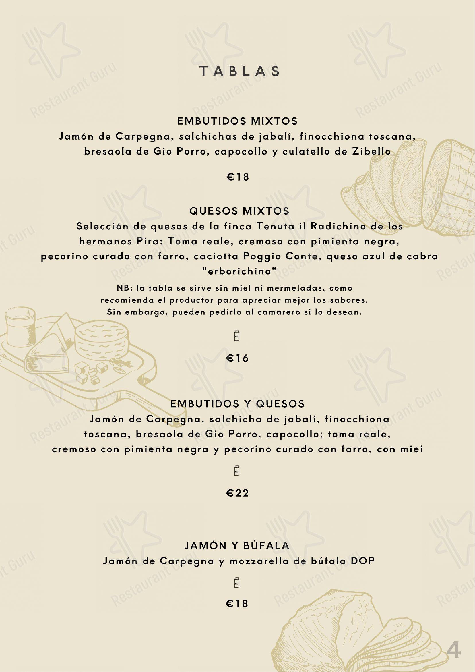 Основное меню per Beef Bazaar steakhouse