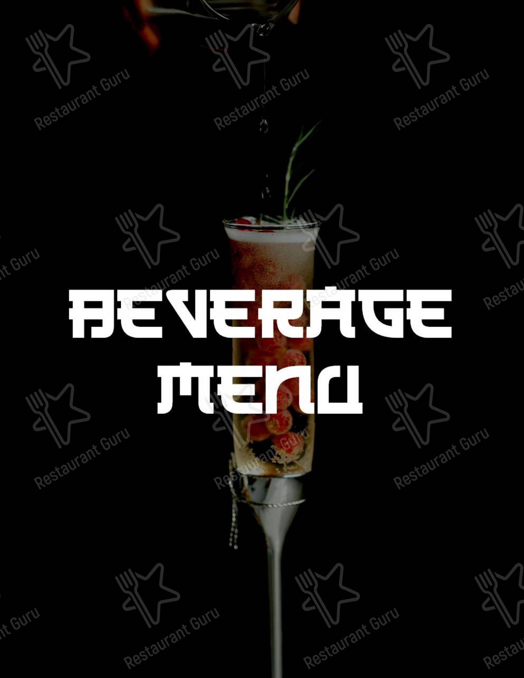 菜单 for the Cravings Coffee Shop restaurant