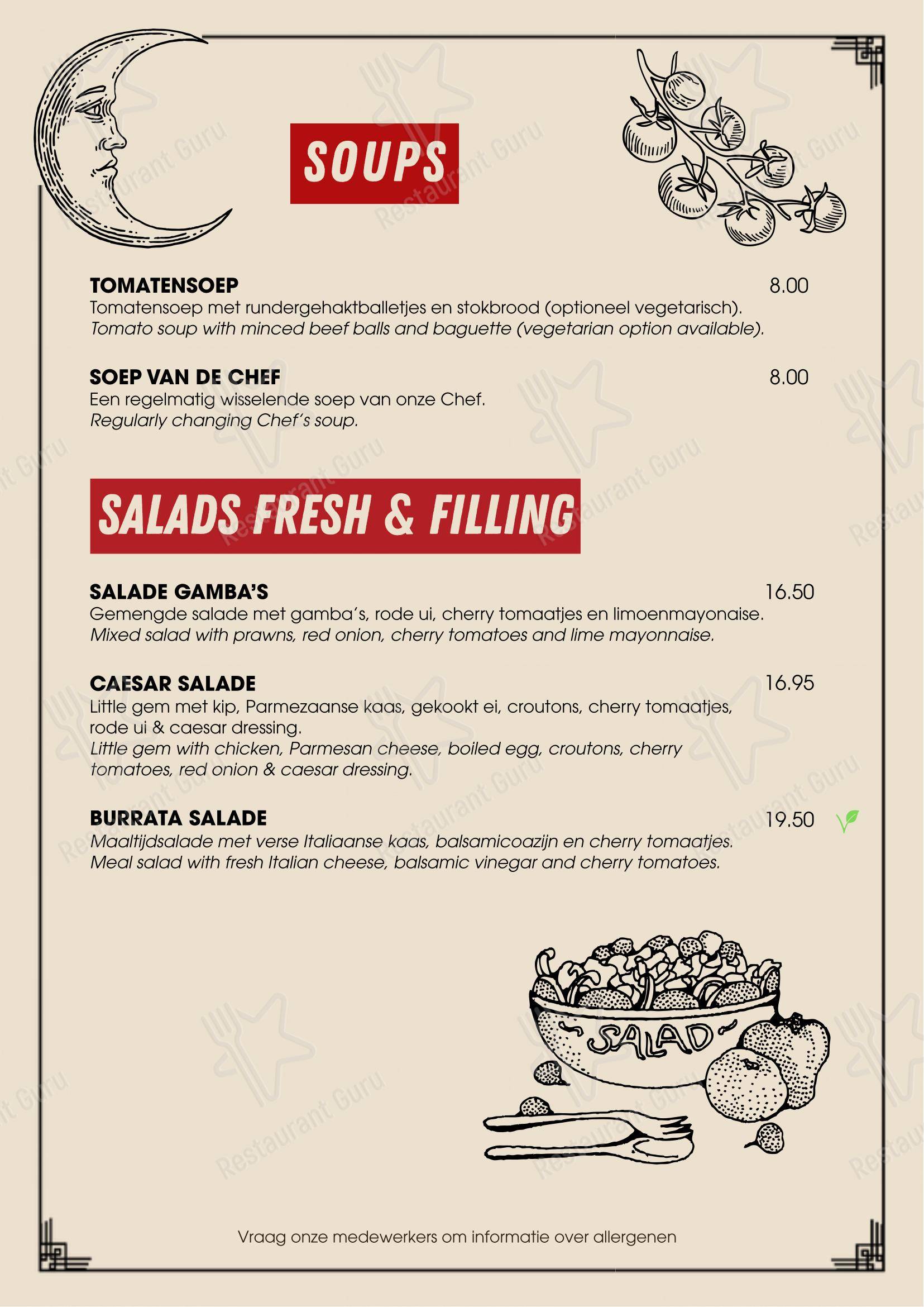 Eetcafé De Halve Maan dans Rijswijk - Menu