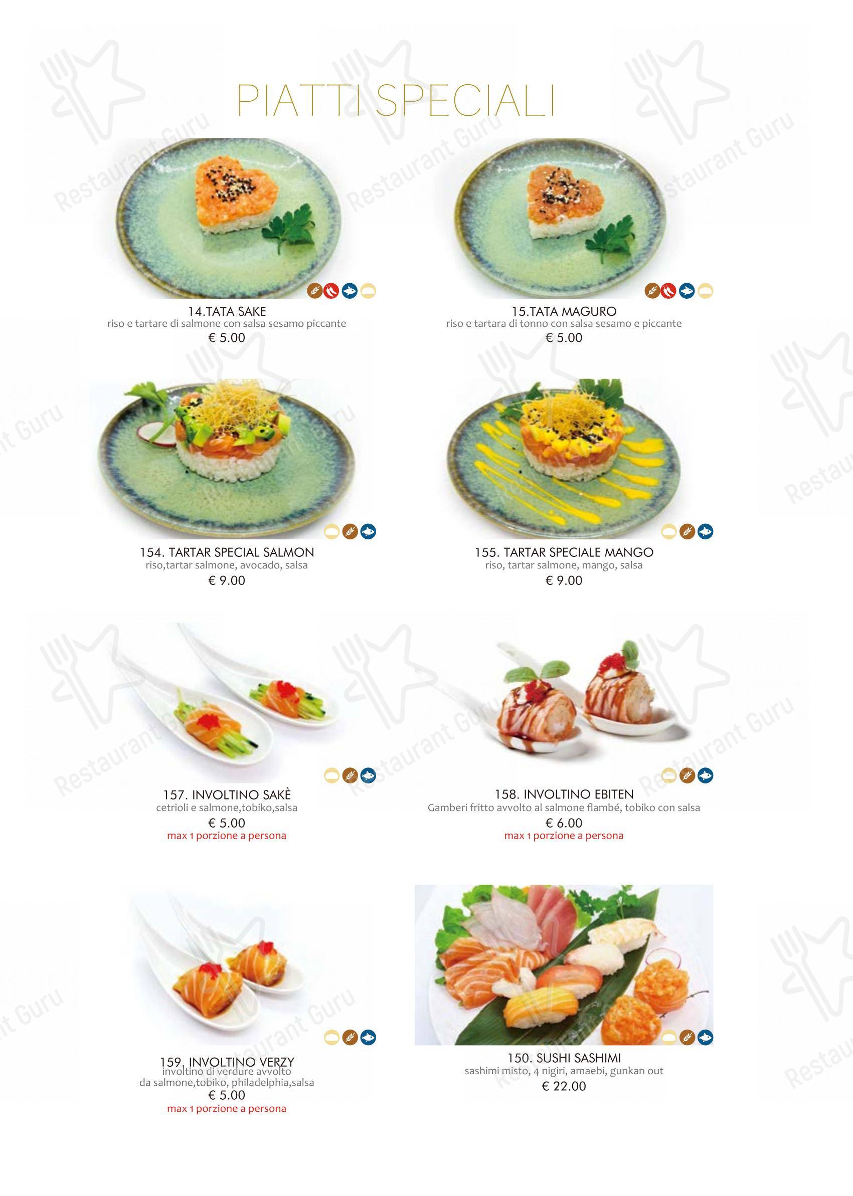 Основное меню per Kurama Restaurant in Basiglio