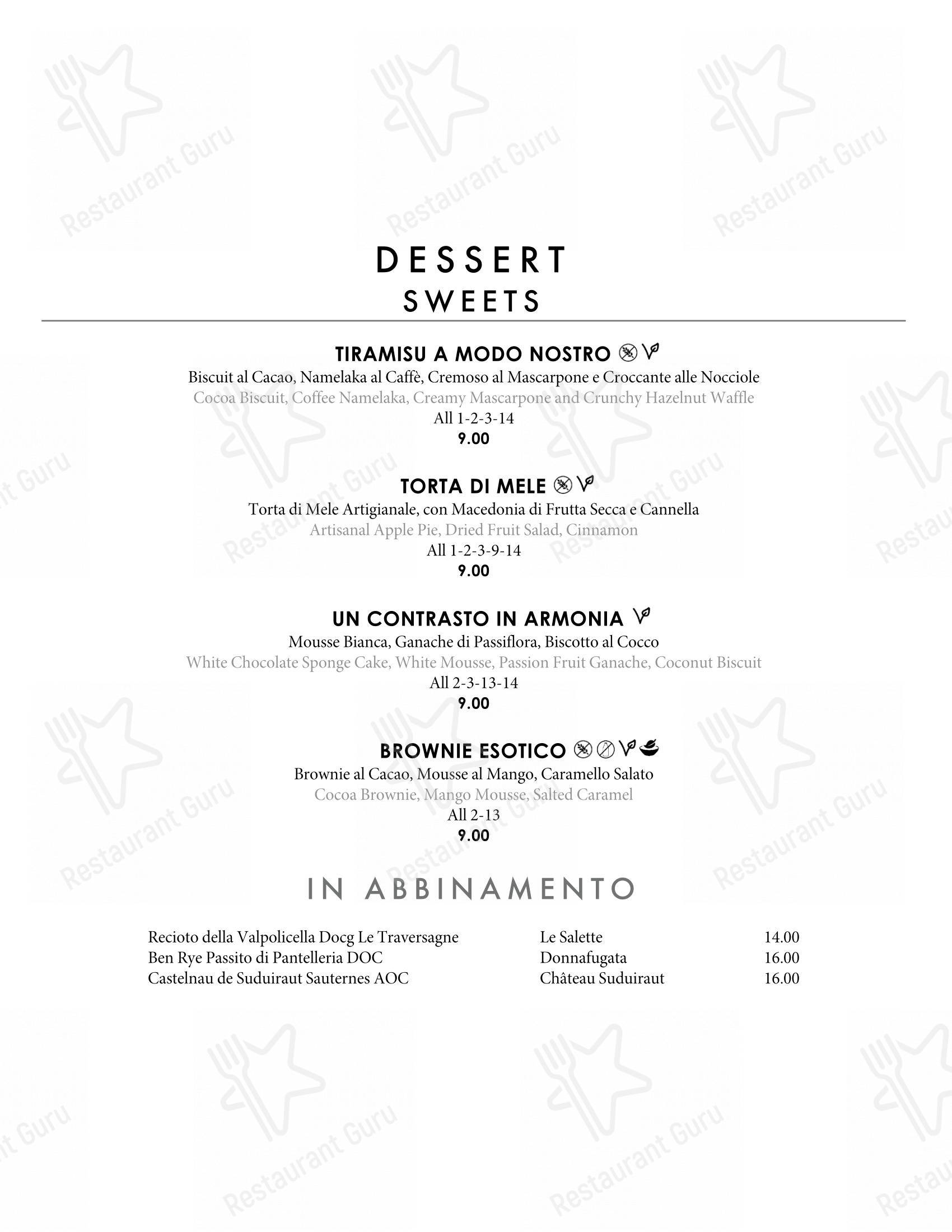 Menu di L'Evangelista Ristorante & Enoteca - Основное меню