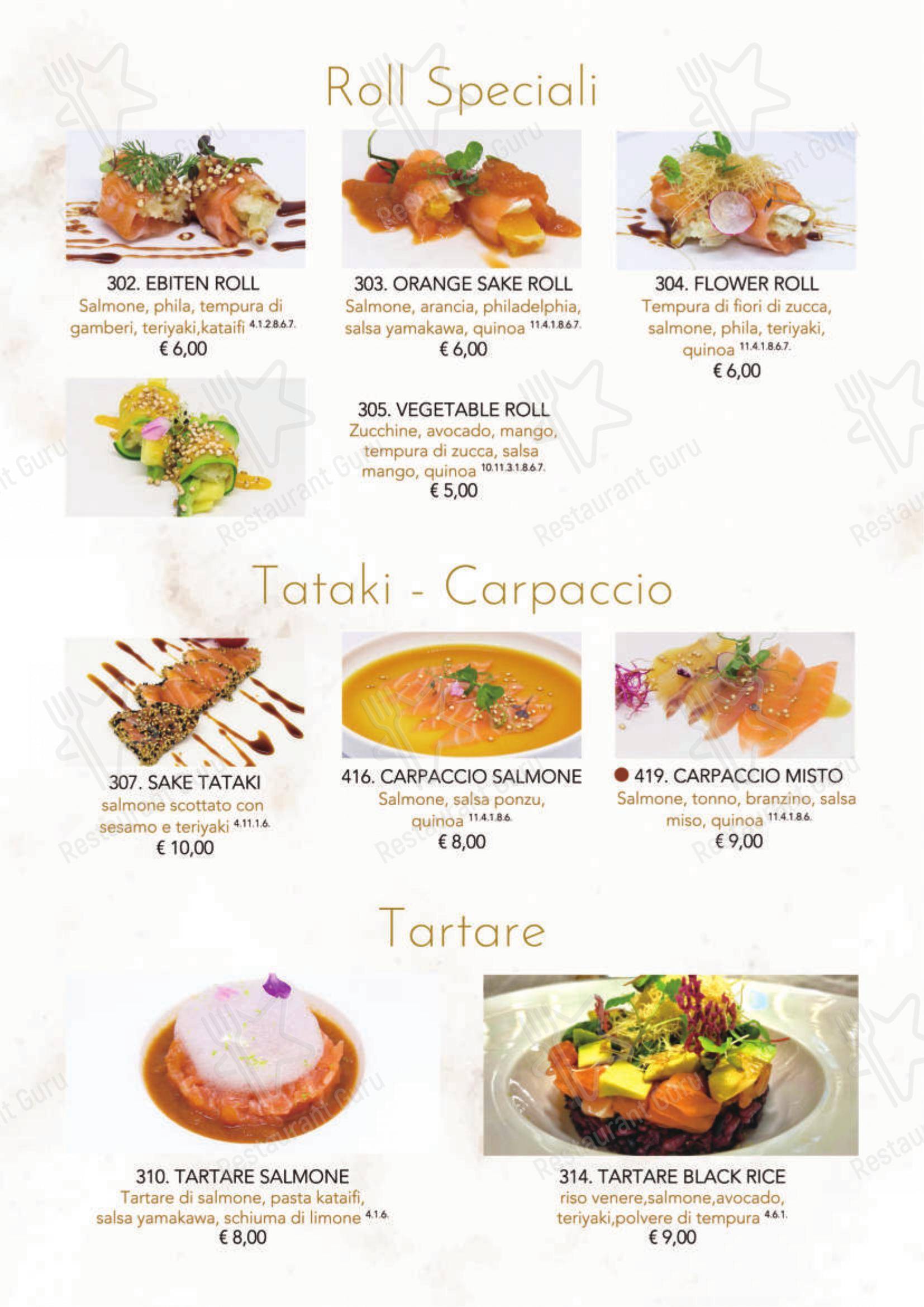 菜单 per Modo Fusion Restaurant ristorante