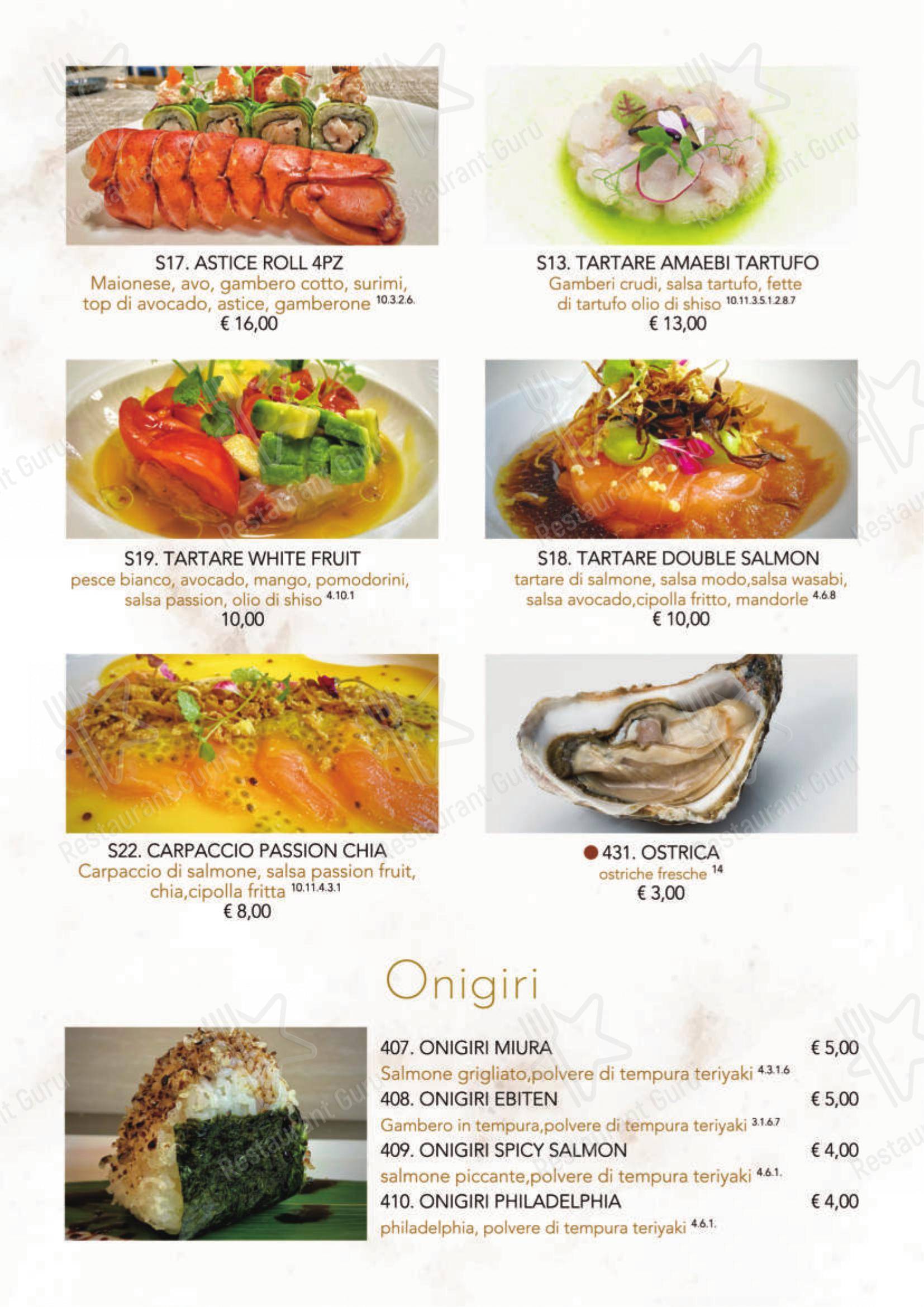 菜单 per Modo Fusion Restaurant in Gallarate