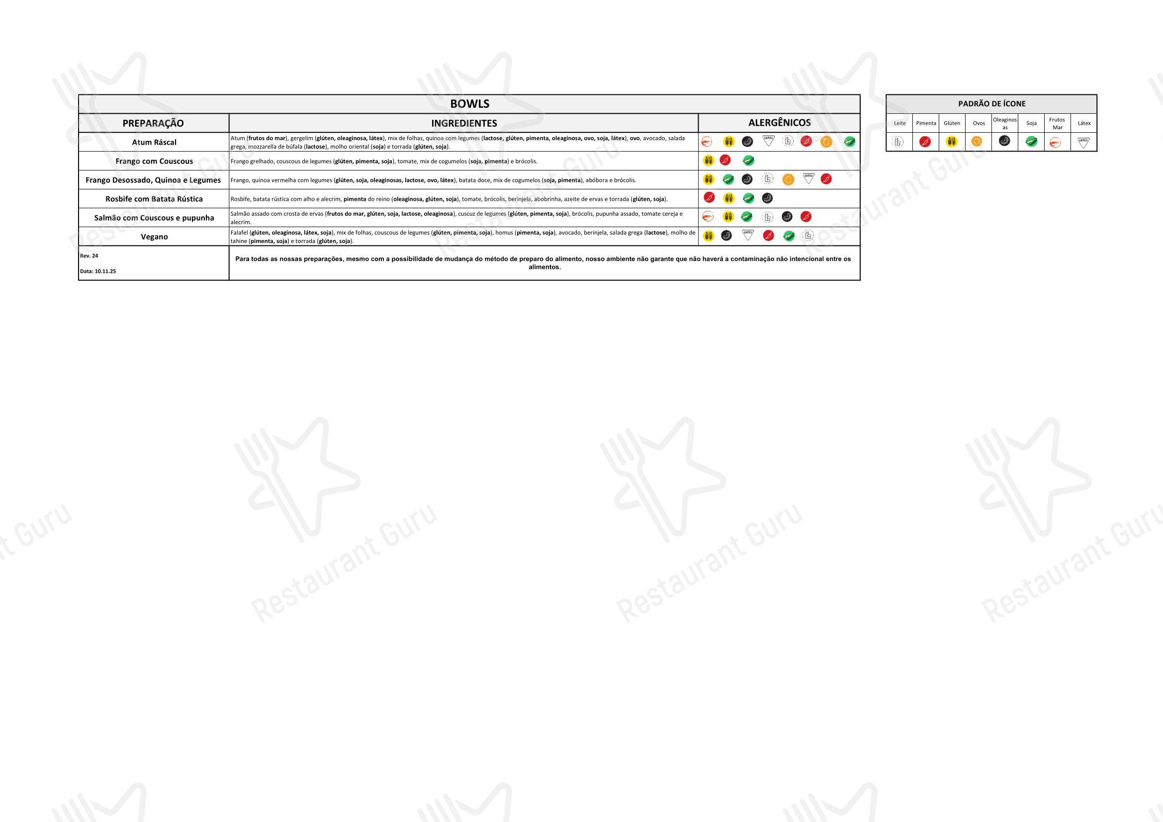 Ráscal Higienópolis em São Paulo - Boronia Catering Menu Pack