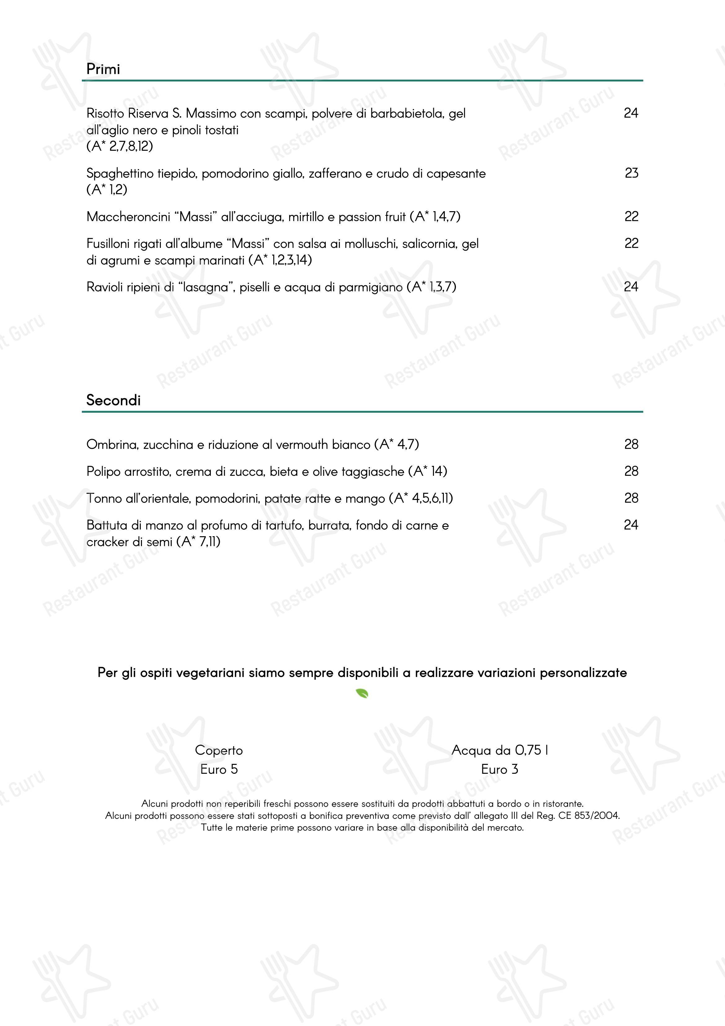 Menu di Di Rocco Ristorante - Menu