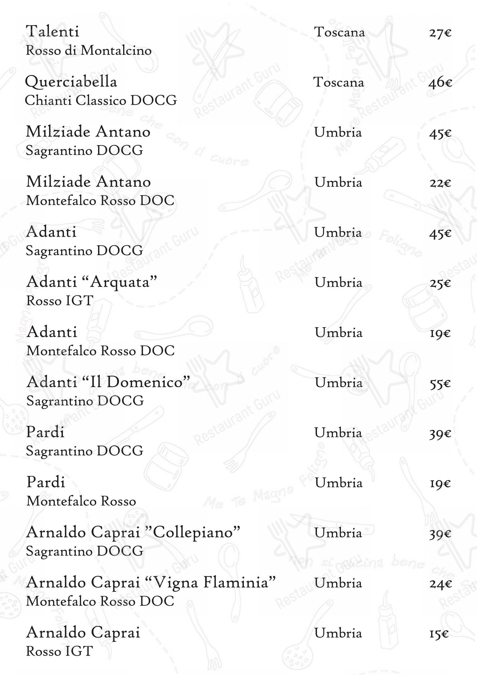 Крафт меню per Ristorante MeTeMagno Foligno in Foligno