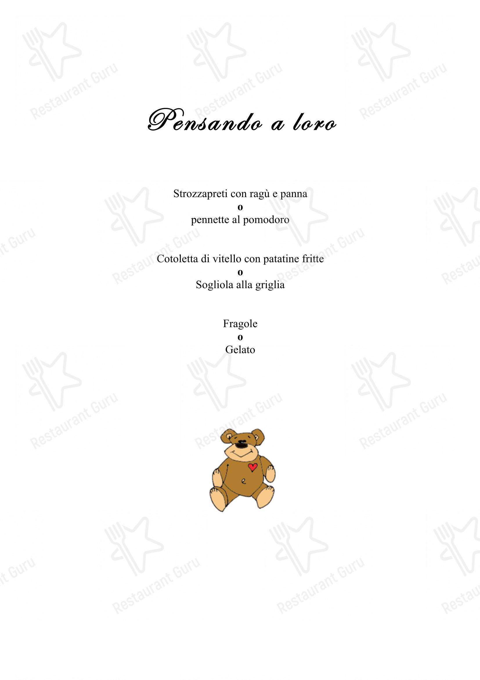 Menu bar per Ristorante da Fino ristorante