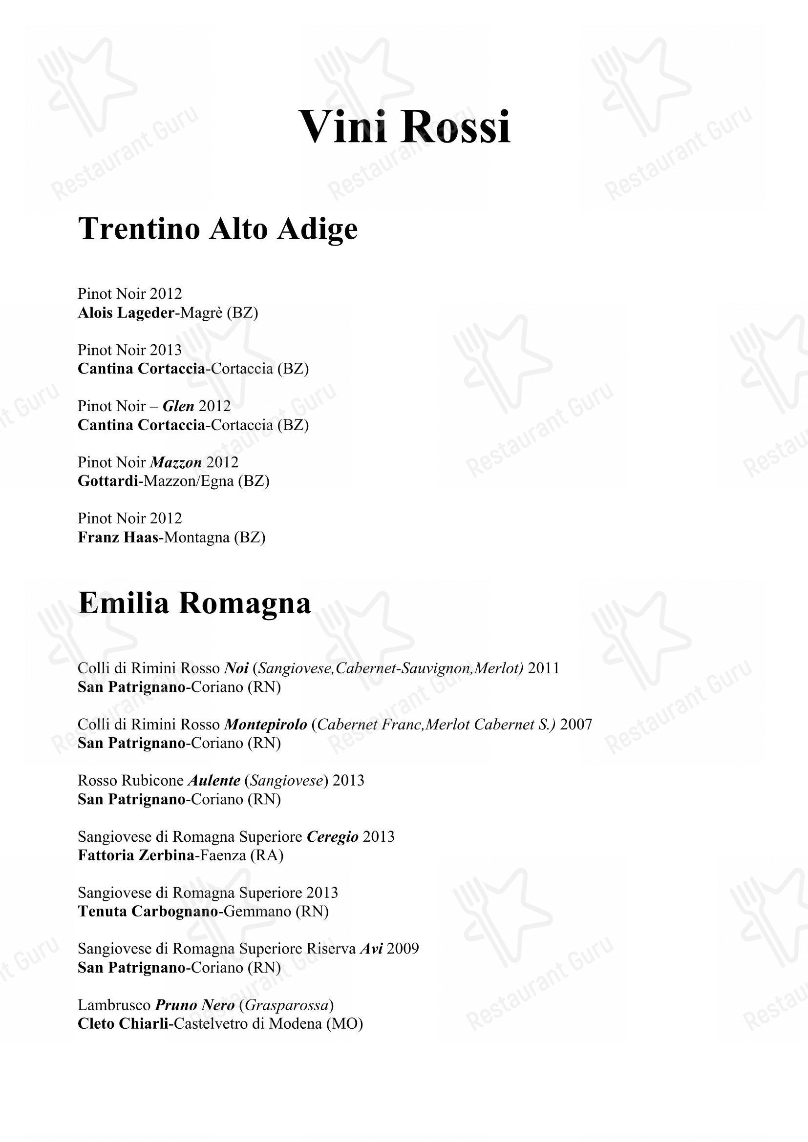菜单 per Ristorante da Fino in Riccione