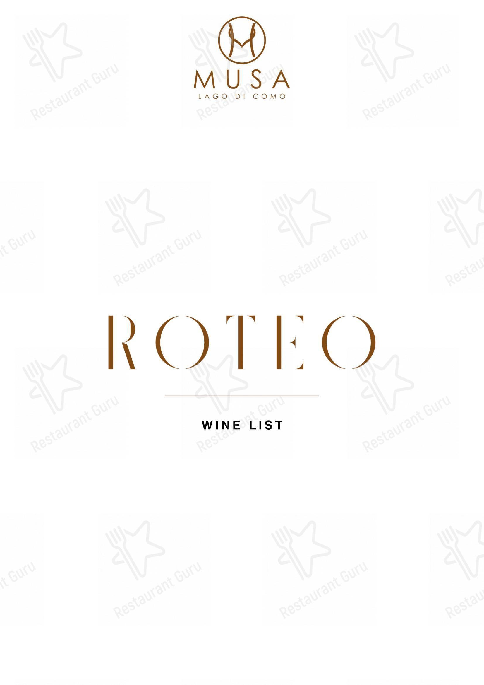 Menu di Roteo - Основное меню