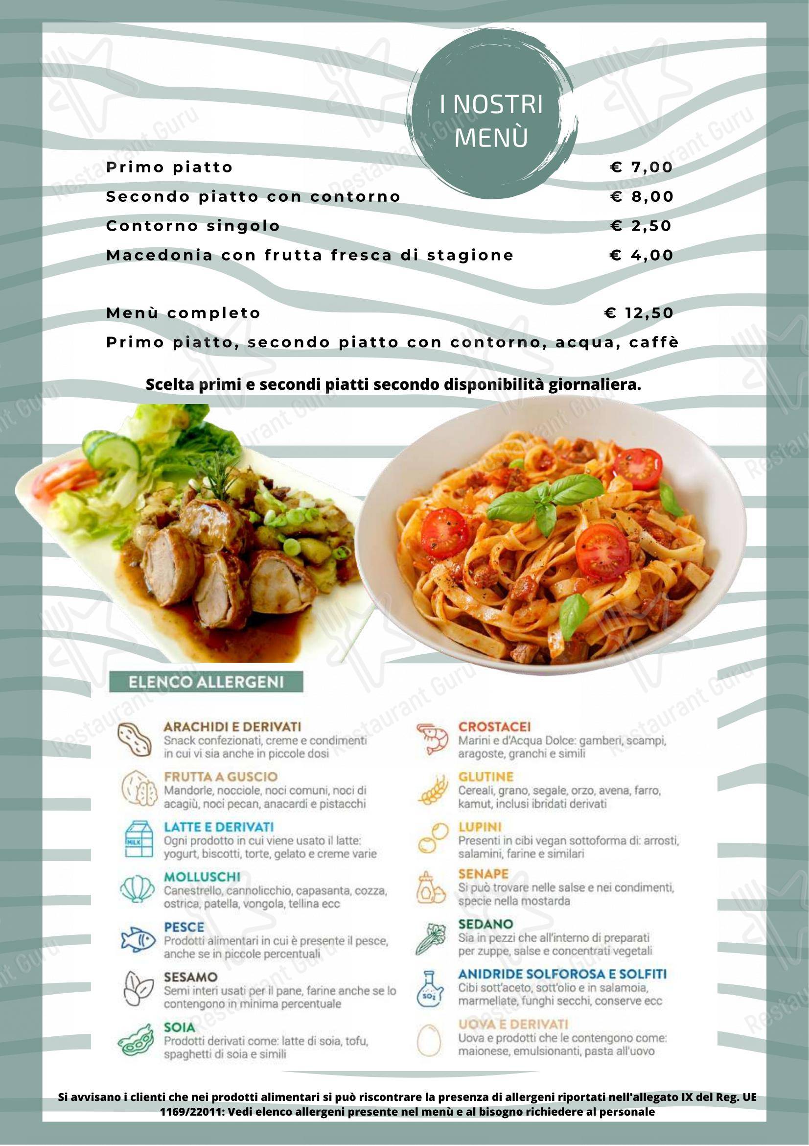 Menu di SESAMO, Caffetteria, Panetteria, Colazioni, Pranzi, Aperitivi - 菜单