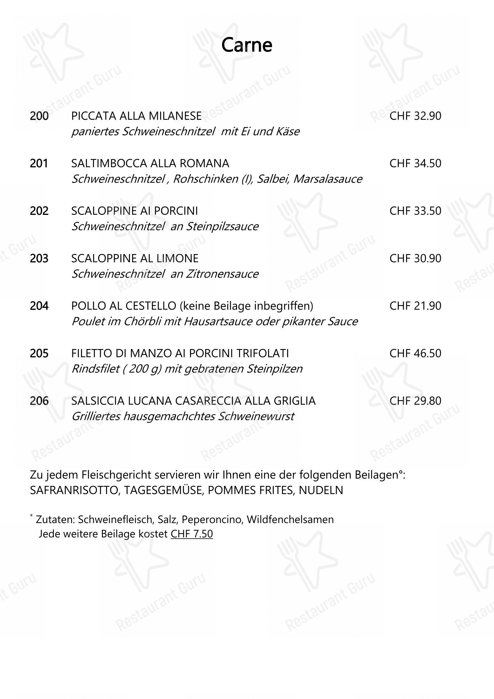 Takeaway Menu per Salvi & Gino pizzeria