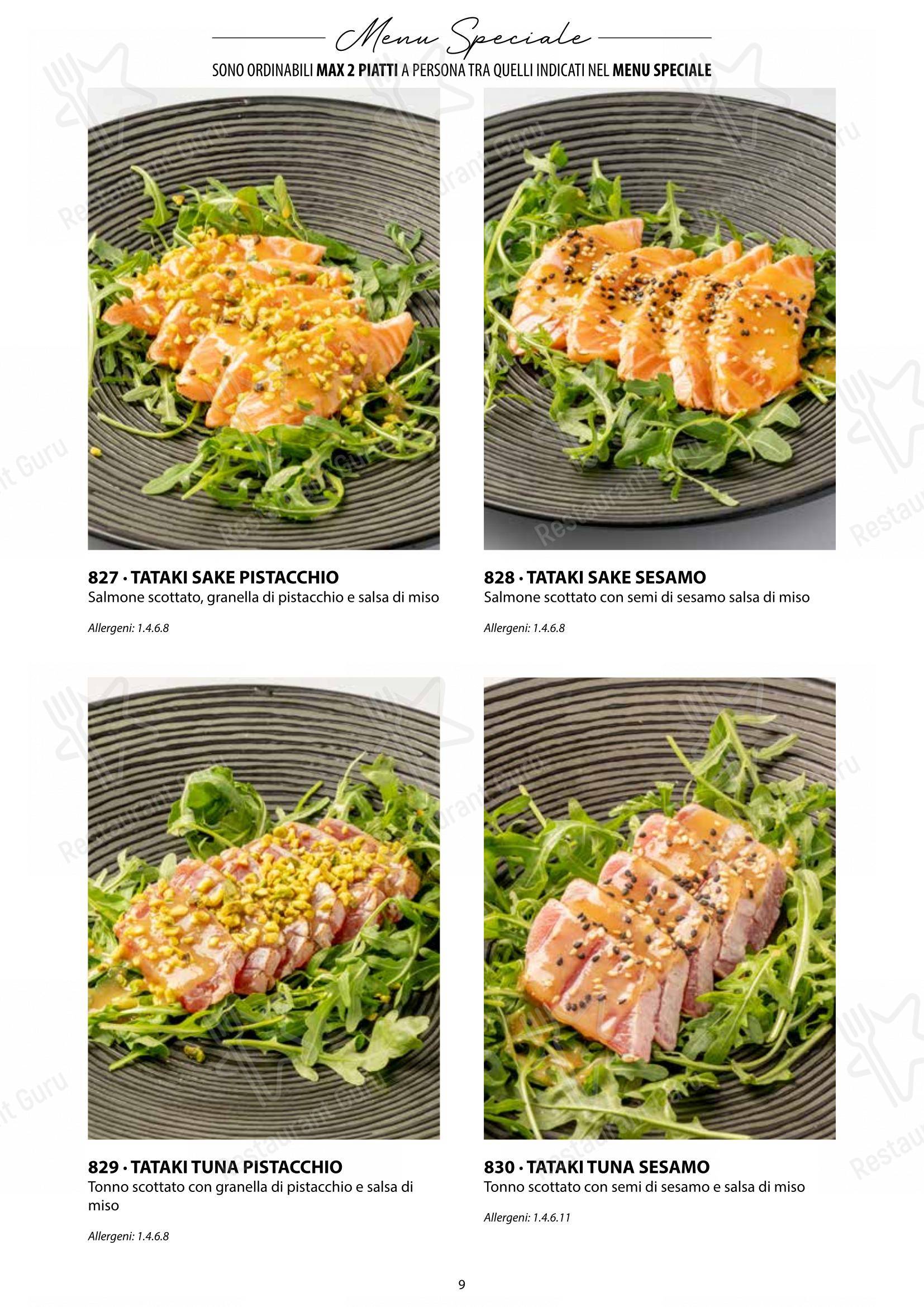 Menu di Sushi City Como - Основное меню