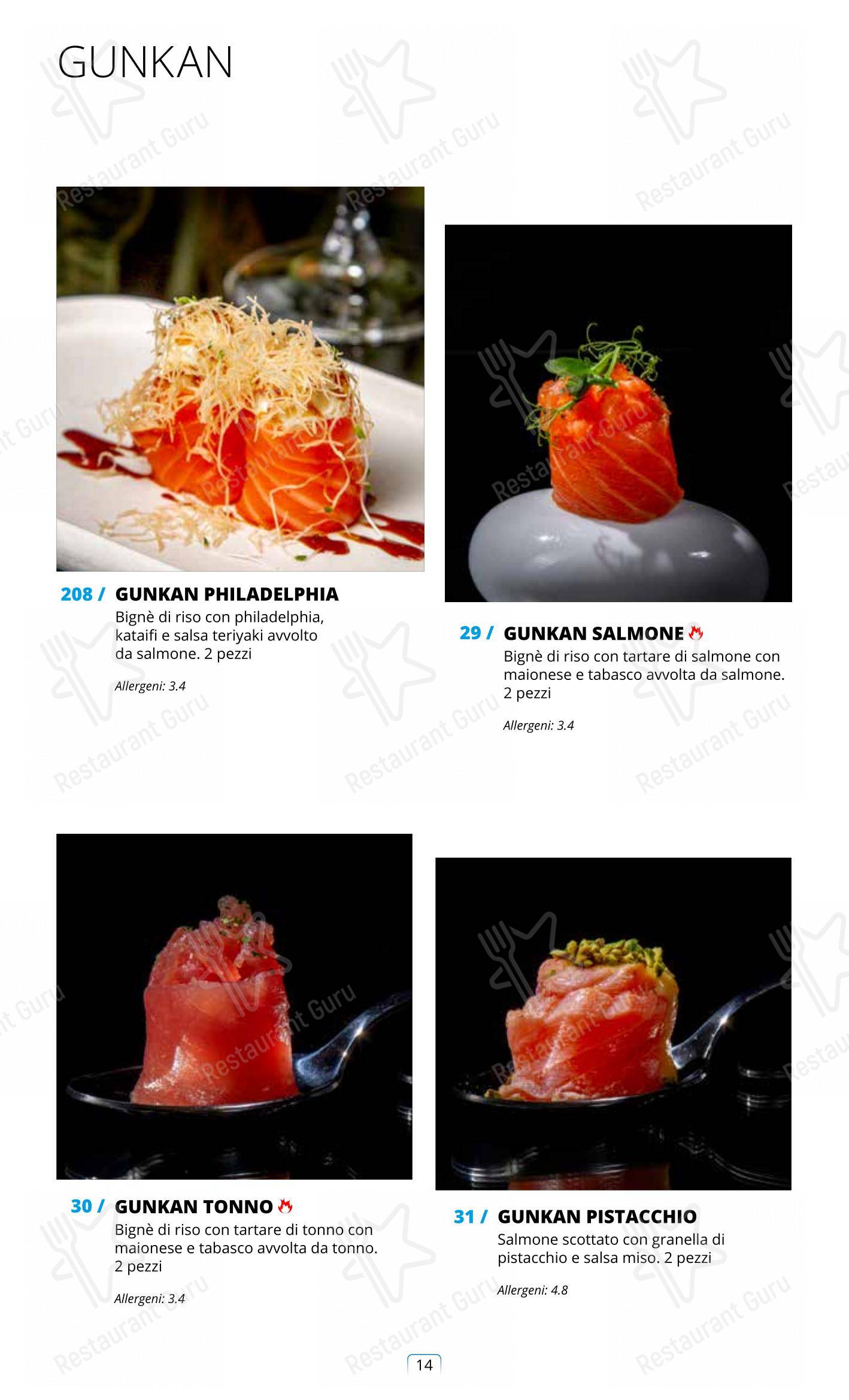 Menu di Sushi City Como - Lunch Menu