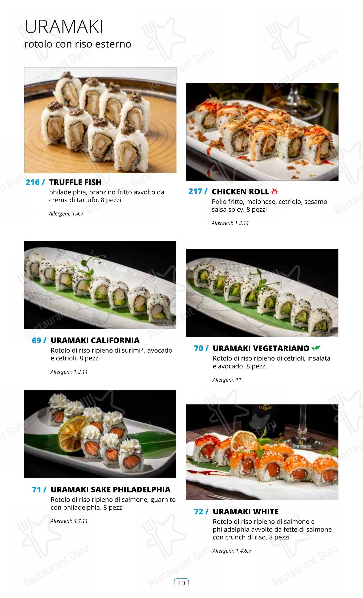 Menu di Sushi City Como - Крафт меню