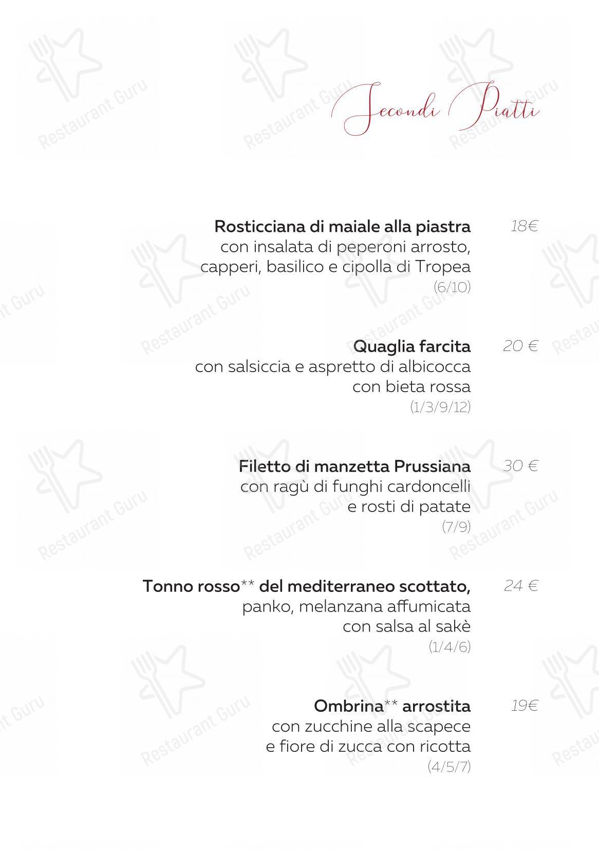 Menu bar per Taverna Volpetti ristorante