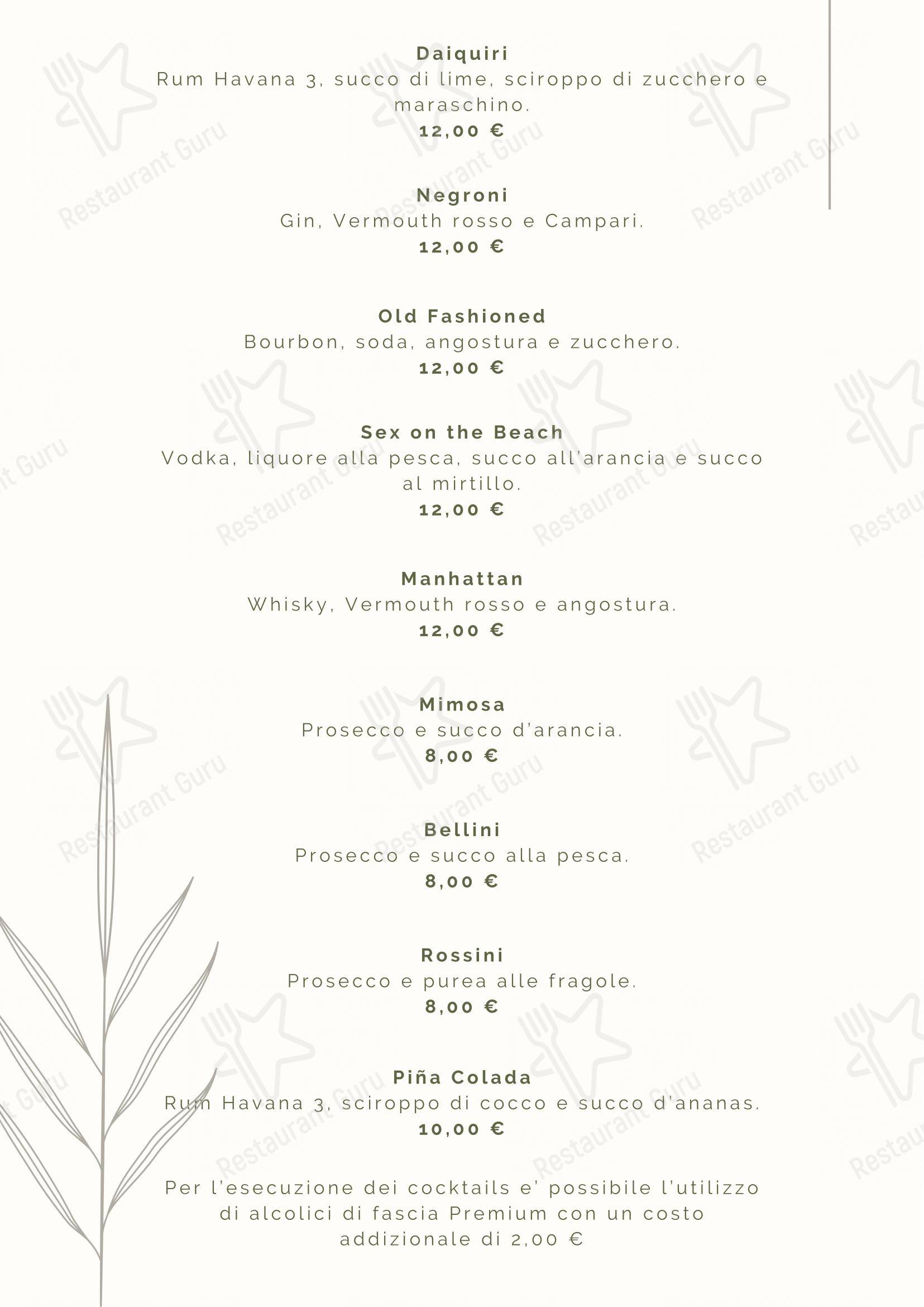 Menu di Tre Nodi Ristorante & Beach Bar - Menu