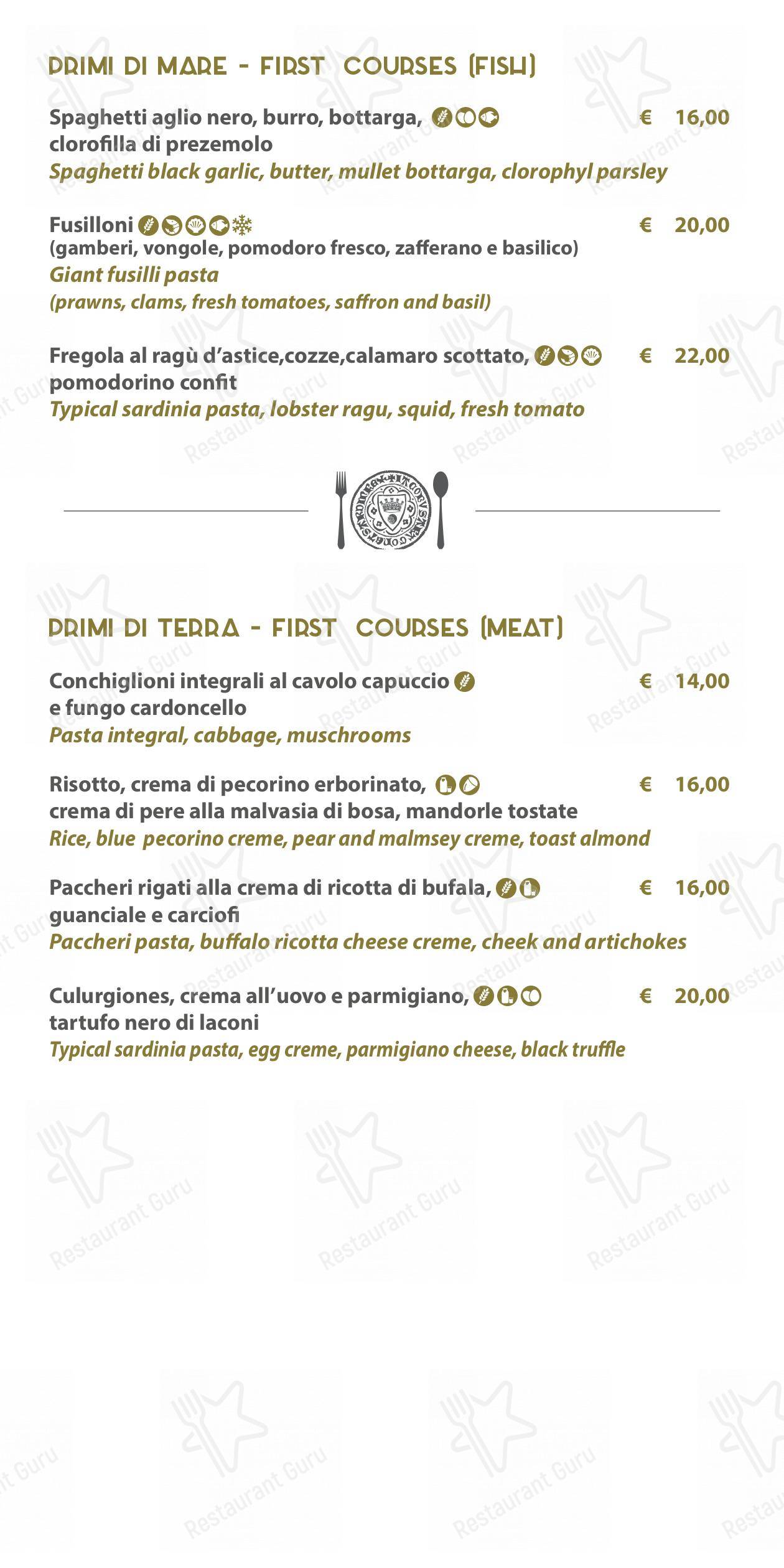 Menu di Zenith Ristorante Pizzeria Enoteco - Menu