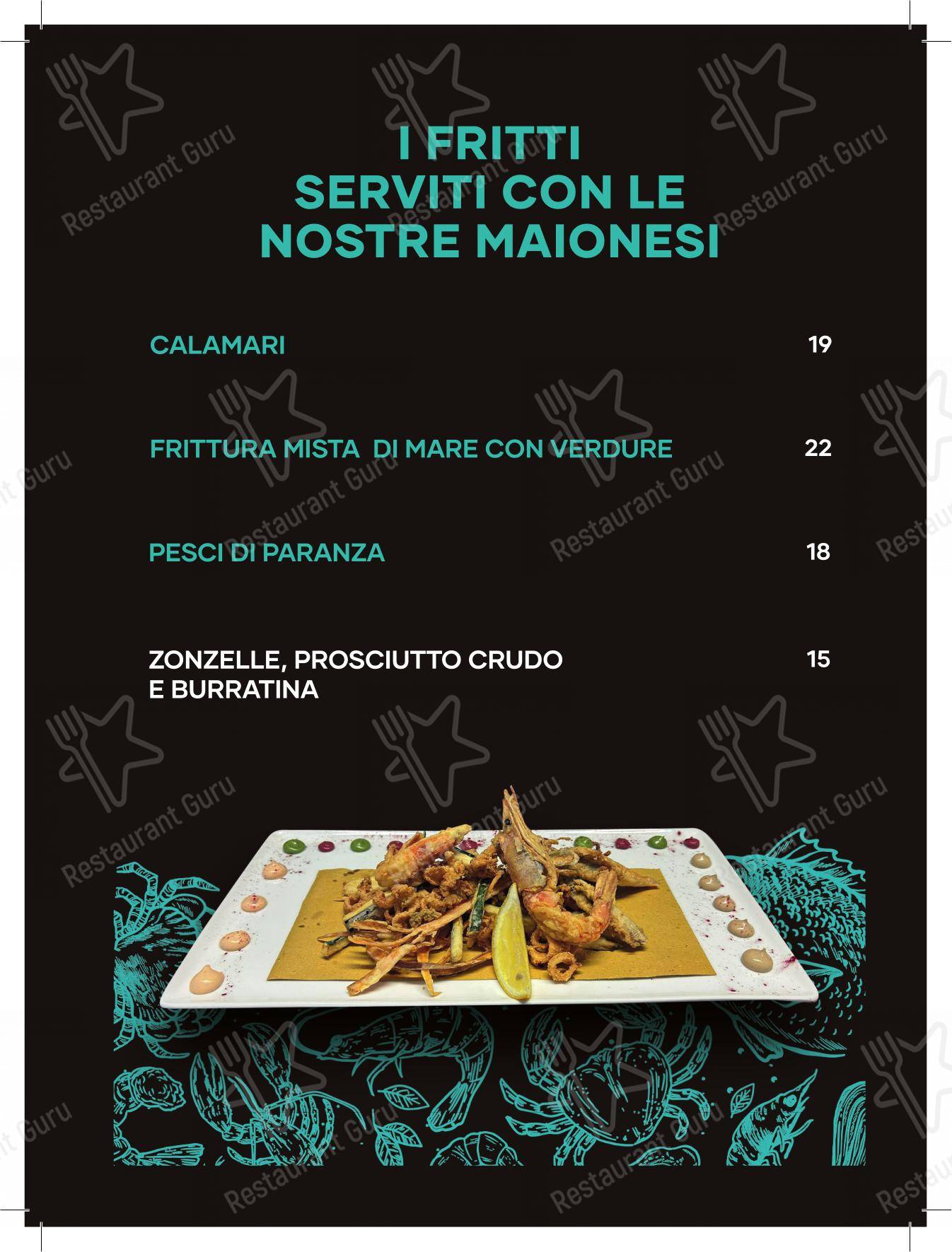Menu per Ristorante Di Pesce ristorante