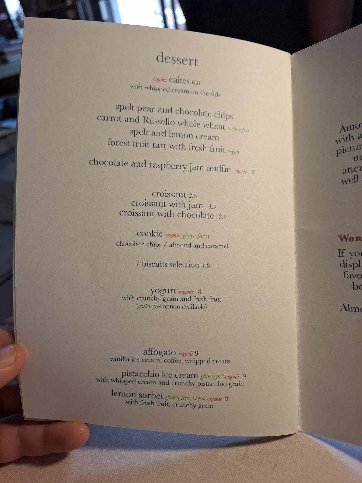 Menu di sullaluna libreria & bistrot 