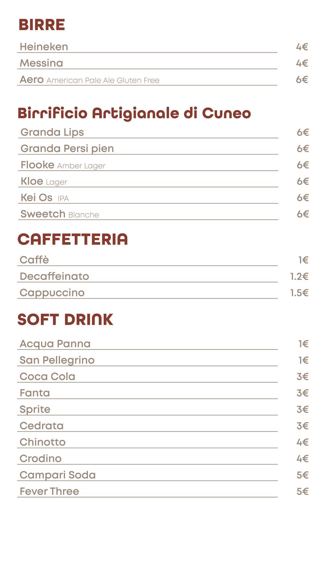 Menu di Anima Beach Club & Urban 