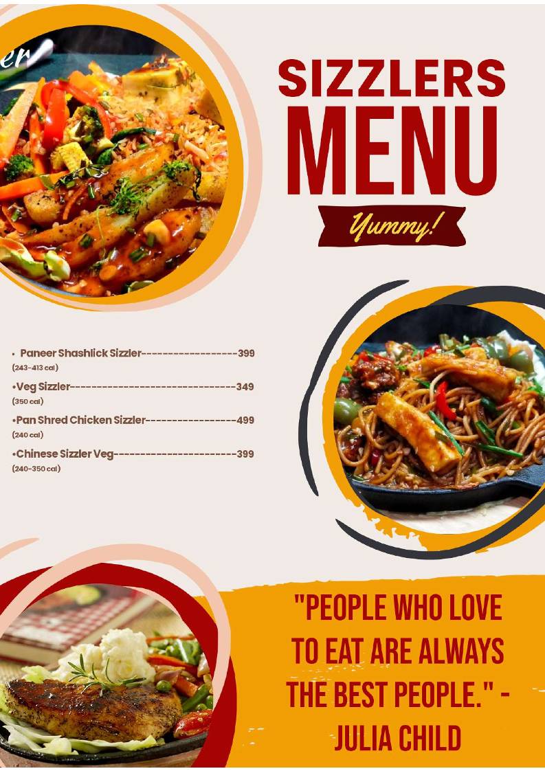 Food Heaven Restaurant menu