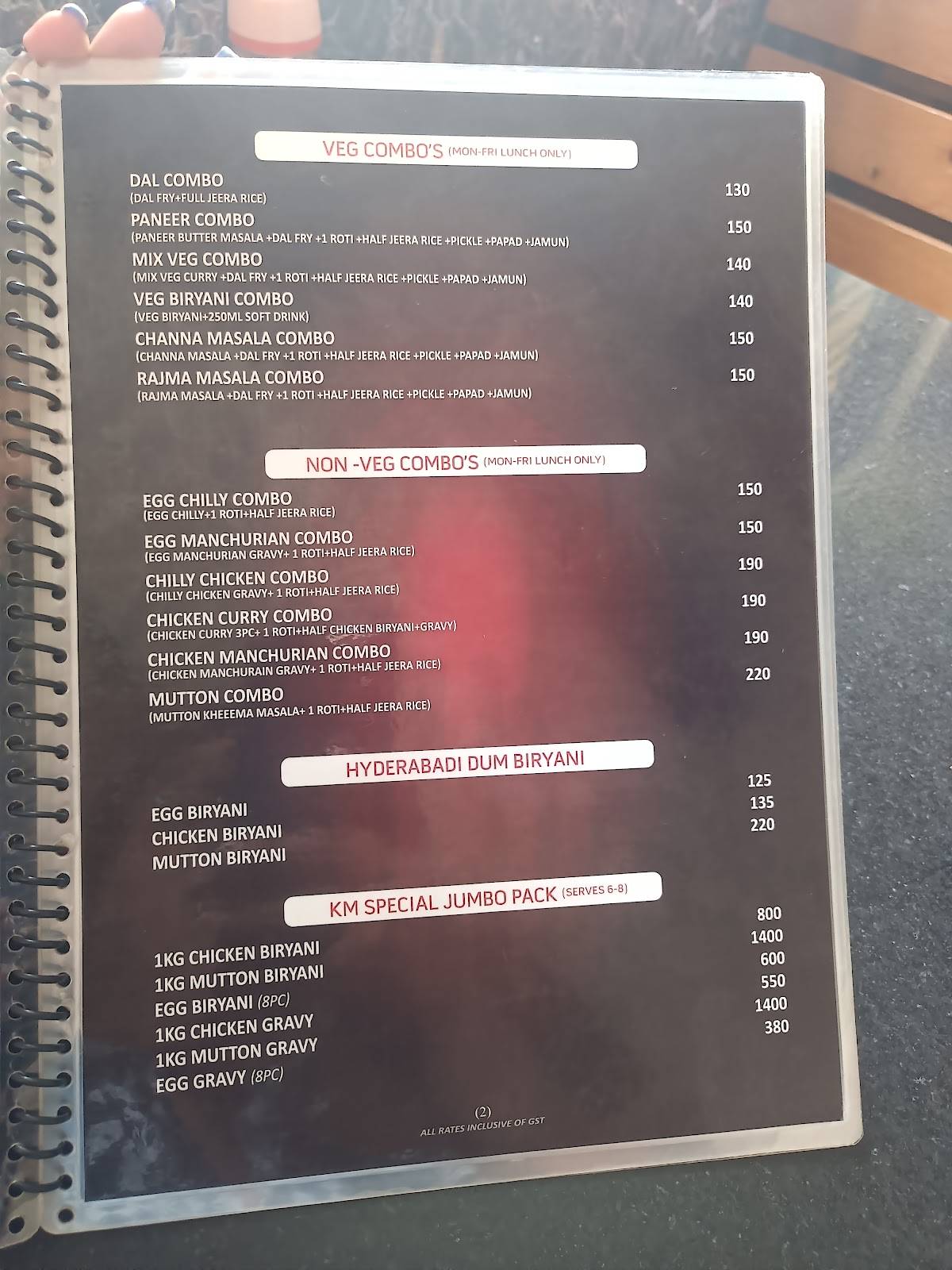 Kabab magic - Dharwad menu