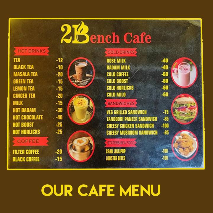 2 Bench Cafe menu