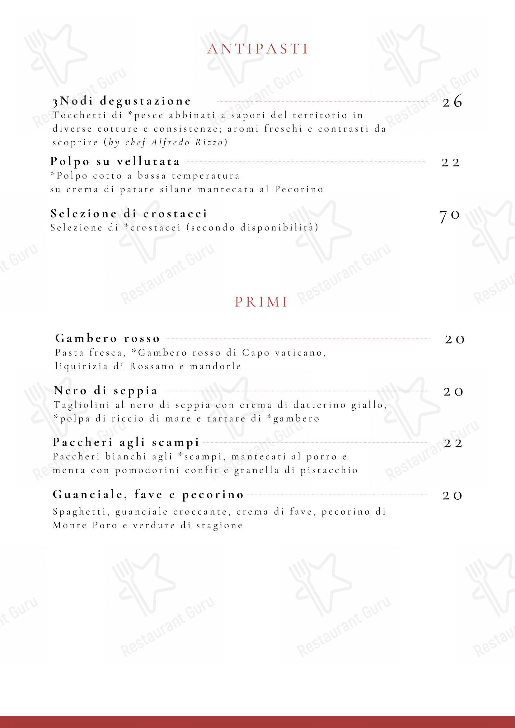 Menu bar per 3 Nodi Tropea ristorante